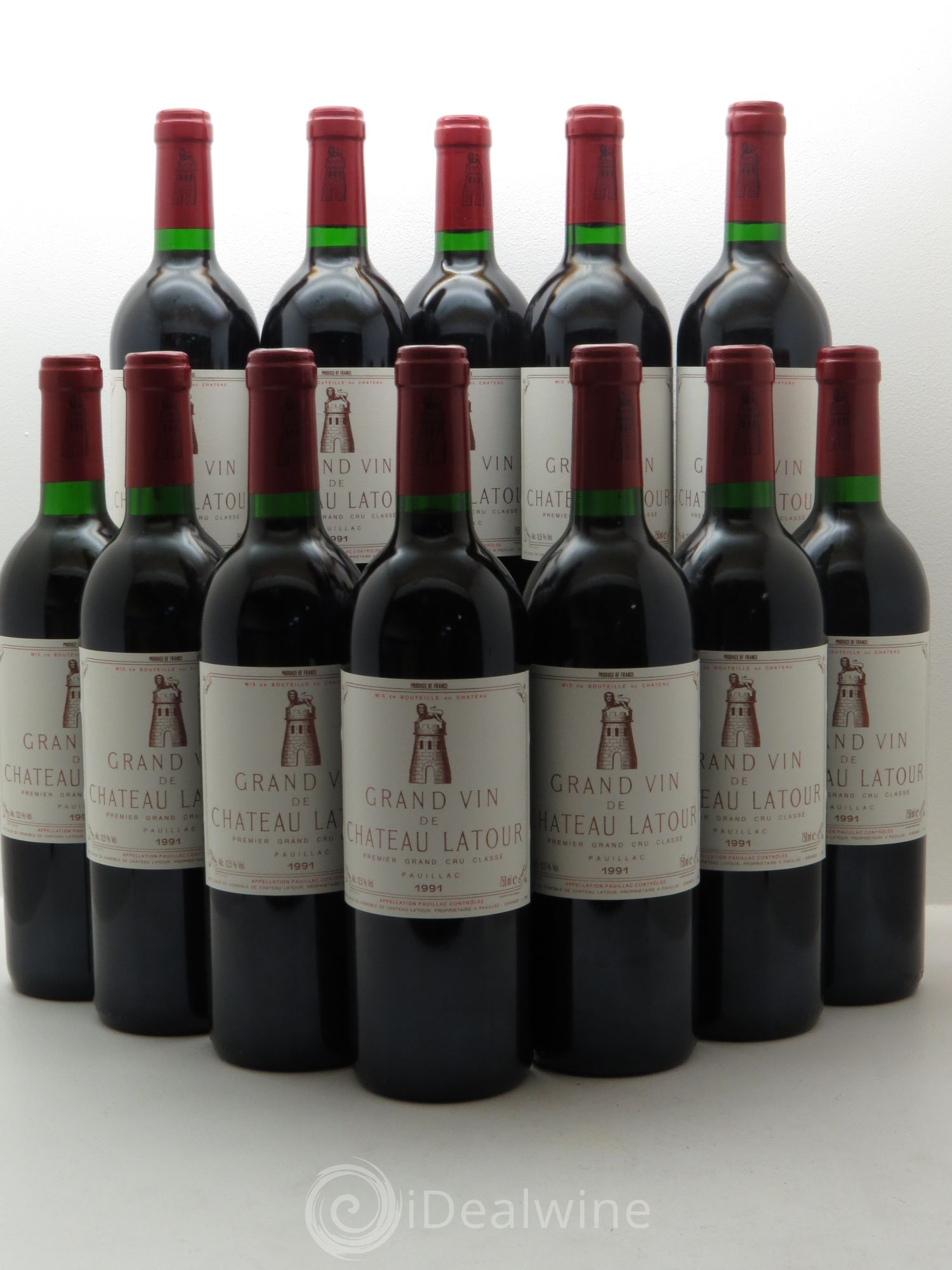 Château Latour 1er Grand Cru Classé 1991 - Lot de 12 bouteilles - 0