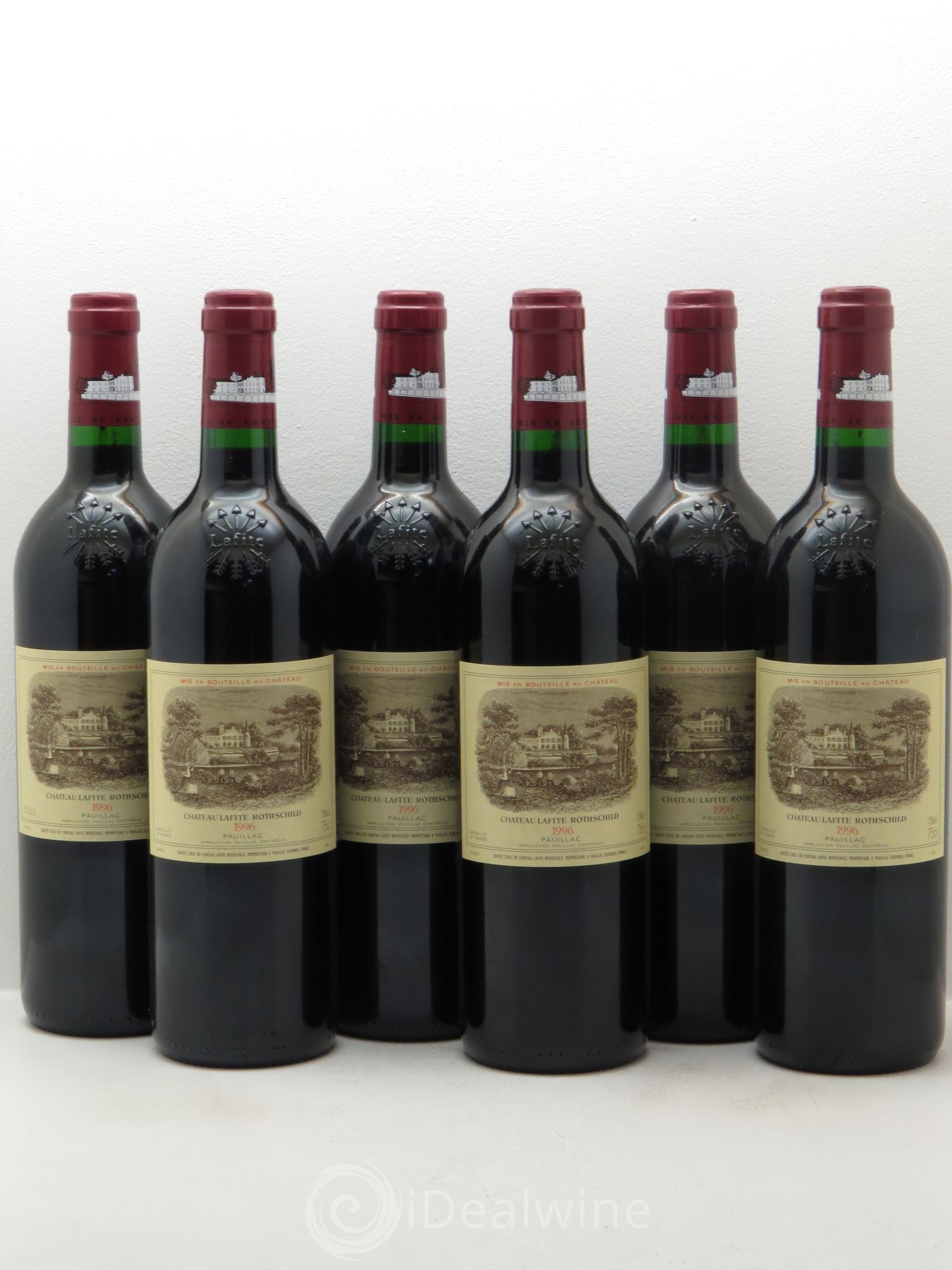 Château Lafite Rothschild 1er Grand Cru Classé 1996 - Lot de 6 bouteilles - 0
