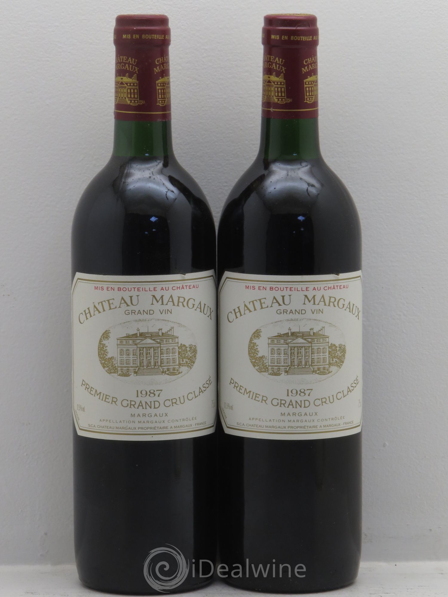Château Margaux 1er Grand Cru Classé 1987 - Lot de 2 bouteilles - 0