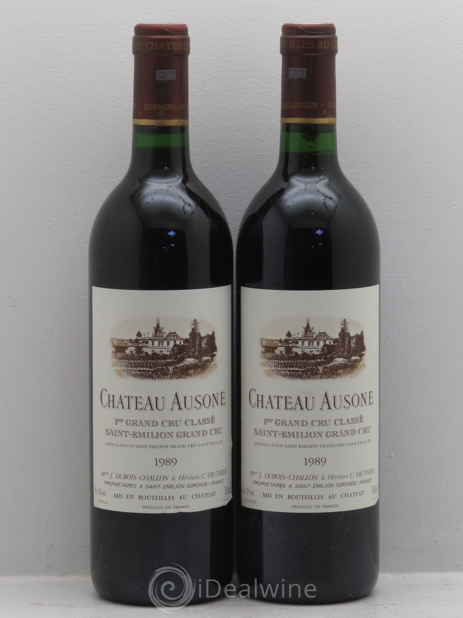 Château Ausone 1er Grand Cru Classé A 1989 - Lot de 2 bouteilles - 0