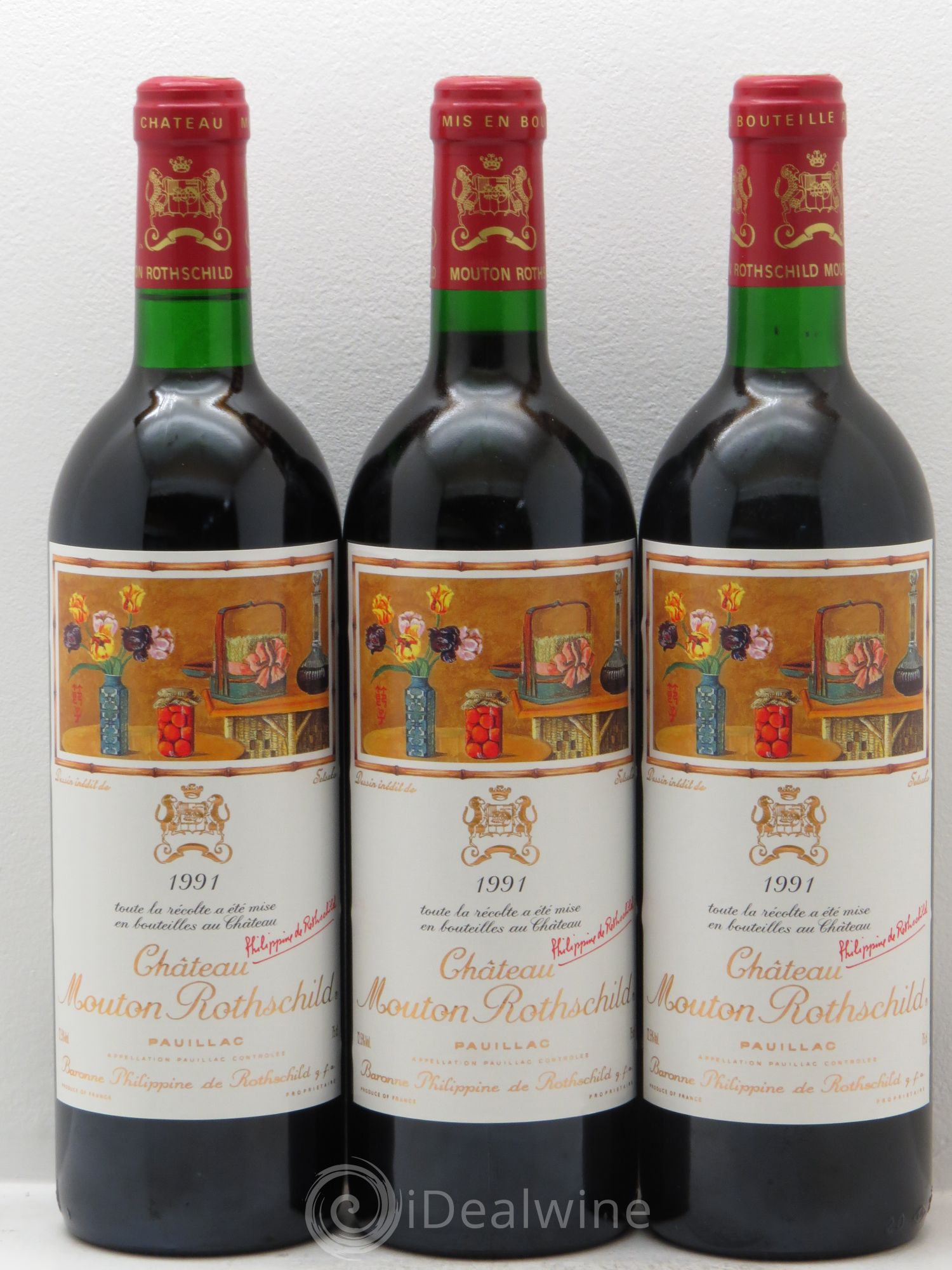 Château Mouton Rothschild 1er Grand Cru Classé 1991 - Lot de 12 bouteilles - 3