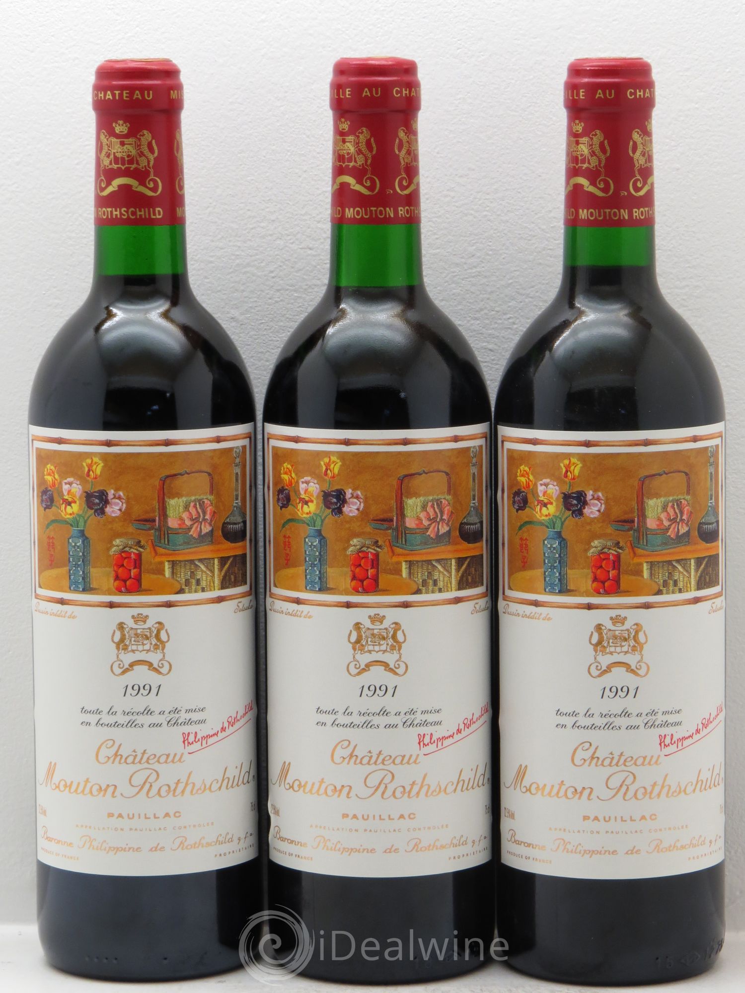 Château Mouton Rothschild 1er Grand Cru Classé 1991 - Lot de 12 bouteilles - 4