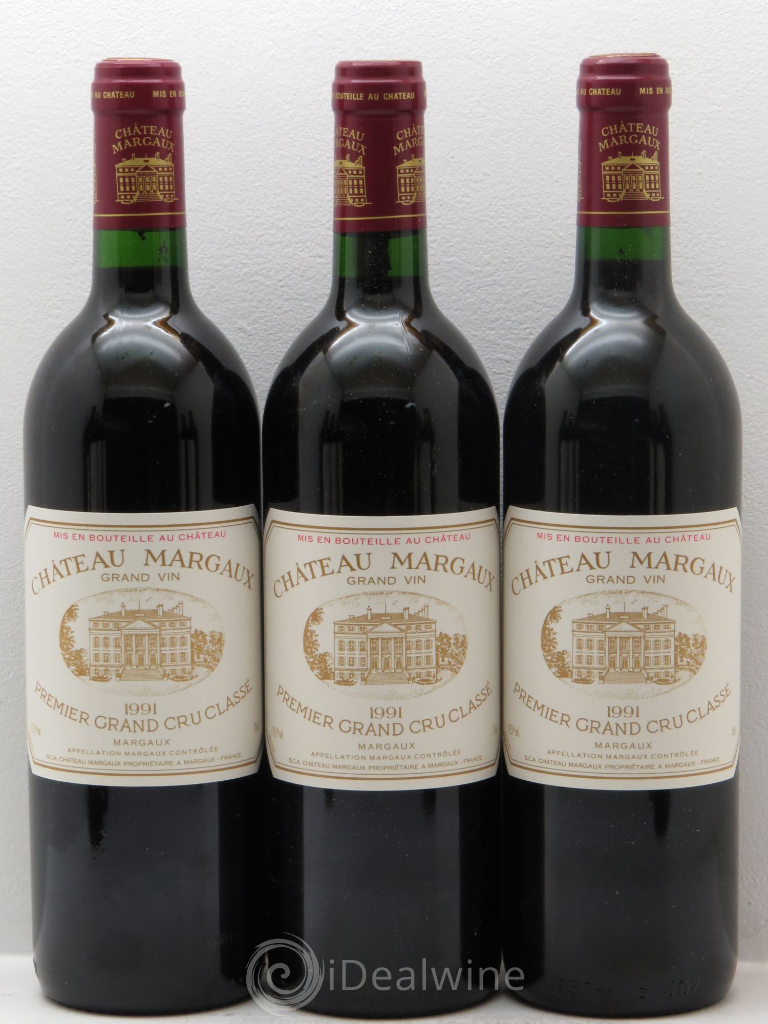 Château Margaux 1er Grand Cru Classé 1991 - Lot de 12 bouteilles - 1