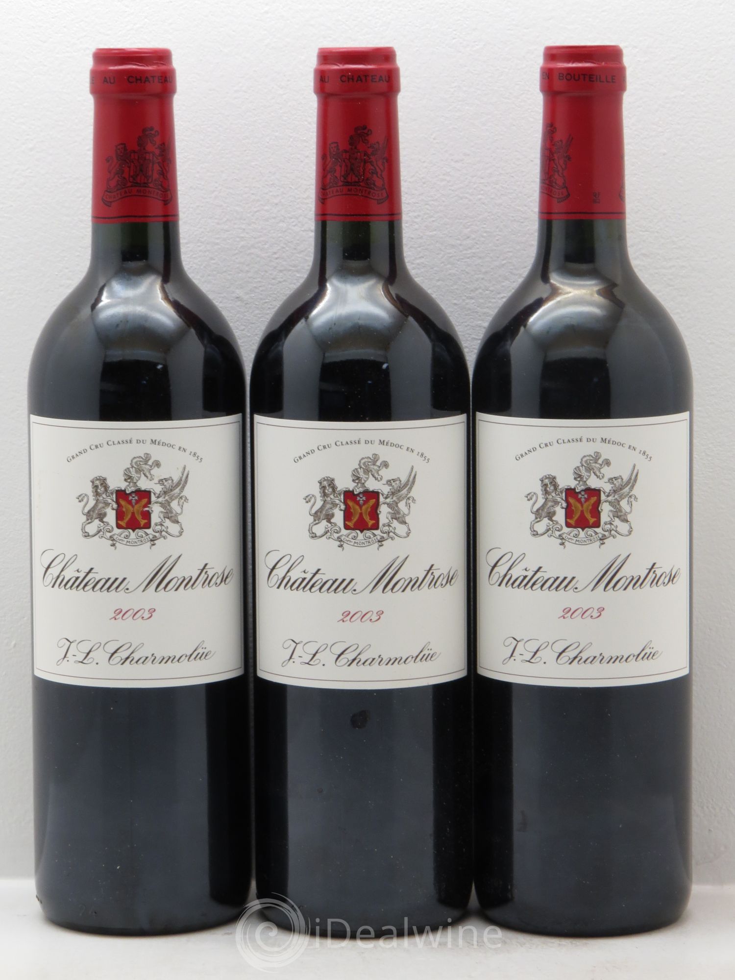 Château Montrose 2ème Grand Cru Classé 2003 - Lot de 3 bouteilles - 0