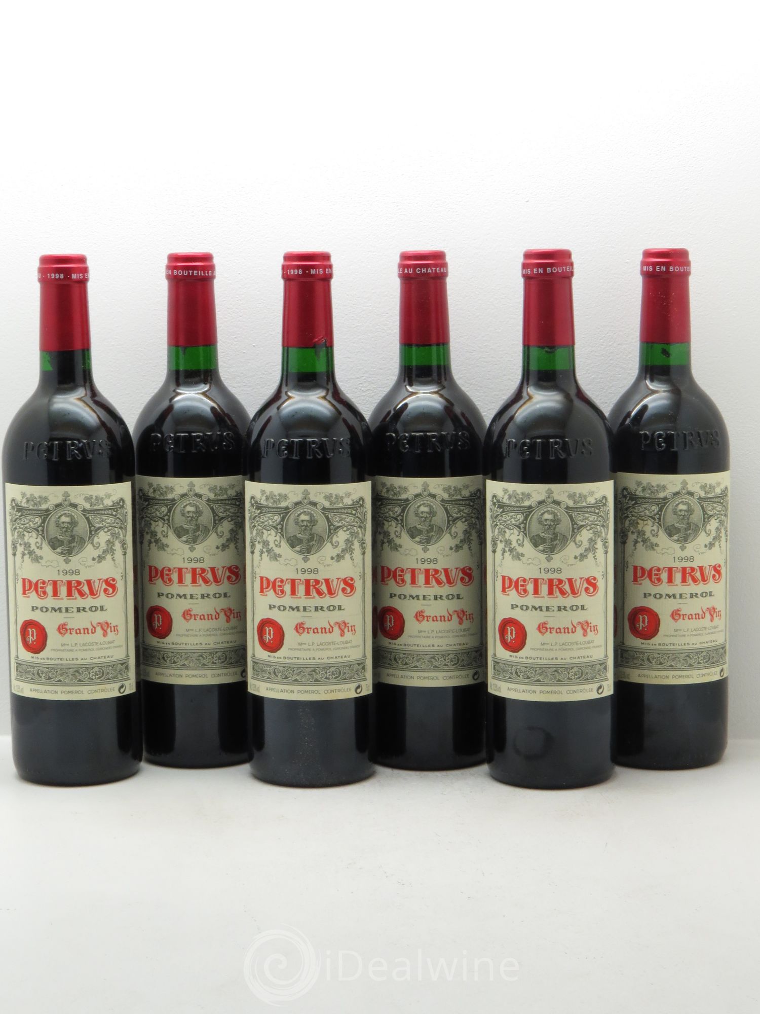 Petrus 1998 - Lot de 6 bouteilles - 0