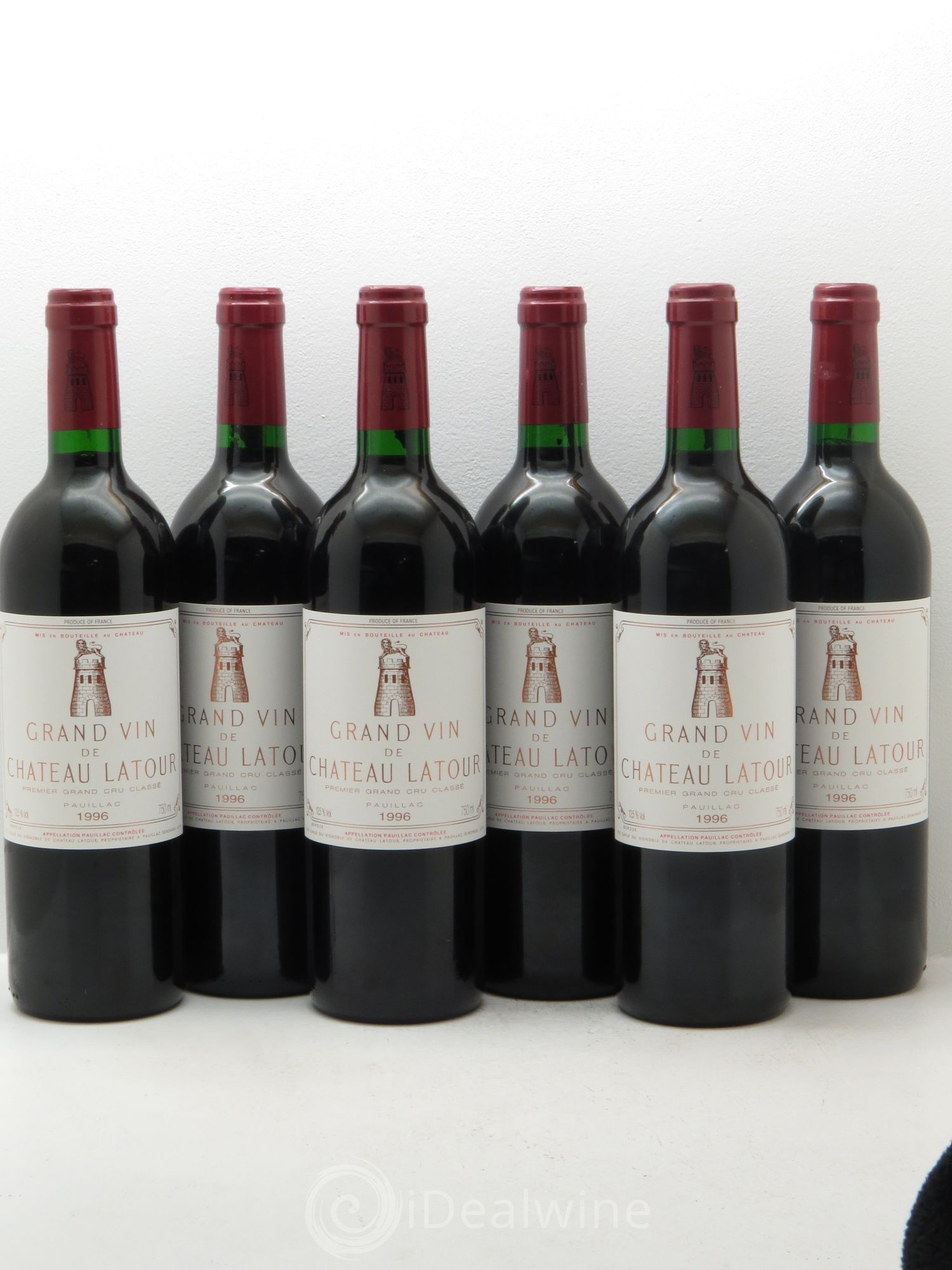 Château Latour 1er Grand Cru Classé 1996 - Lot de 6 bouteilles - 0