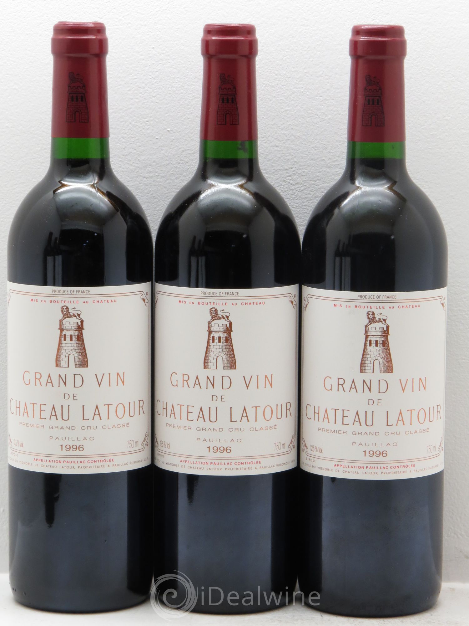 Château Latour 1er Grand Cru Classé 1996 - Lot de 6 bouteilles - 1