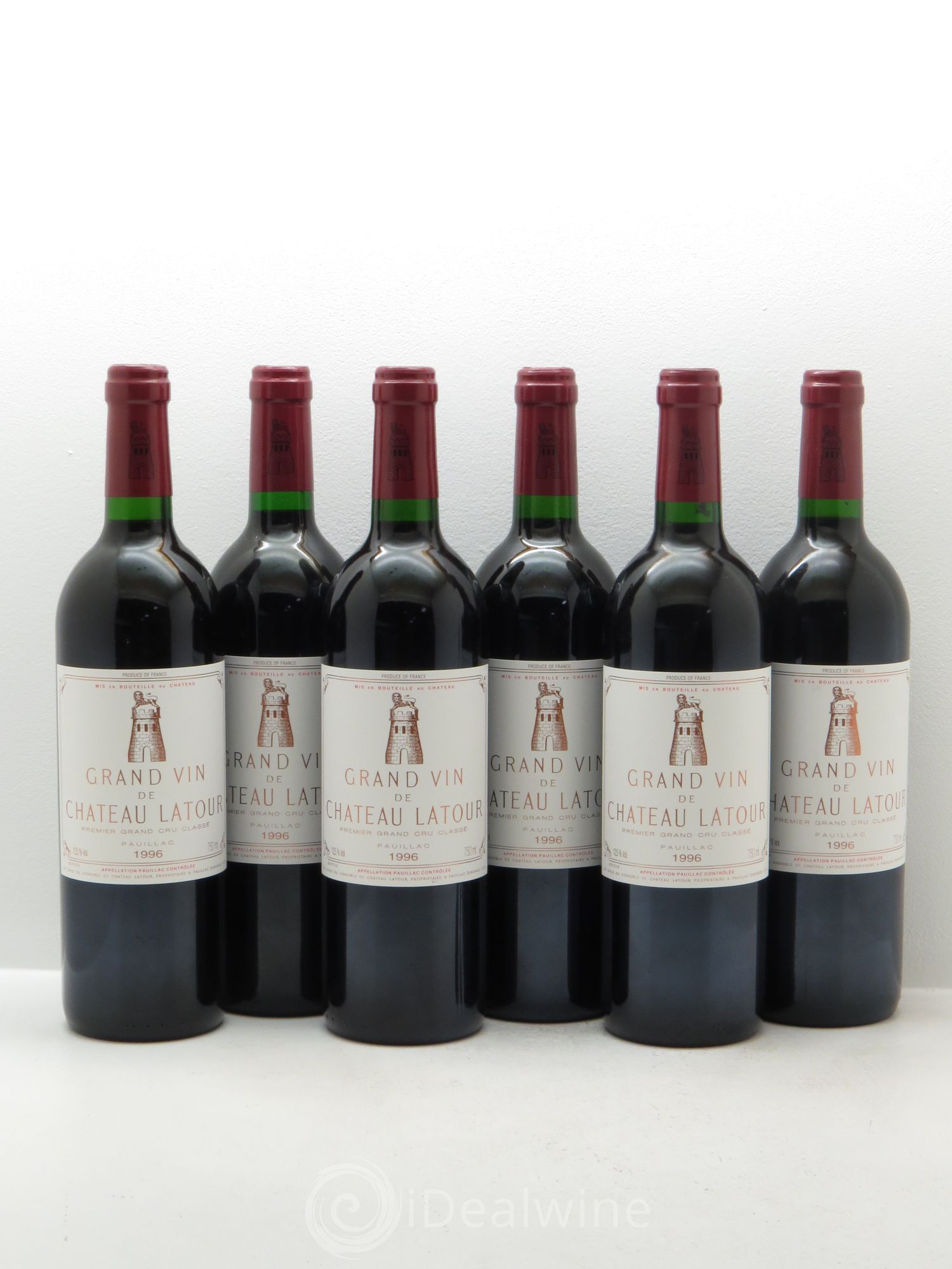 Château Latour 1er Grand Cru Classé 1996 - Lot de 6 bouteilles - 0