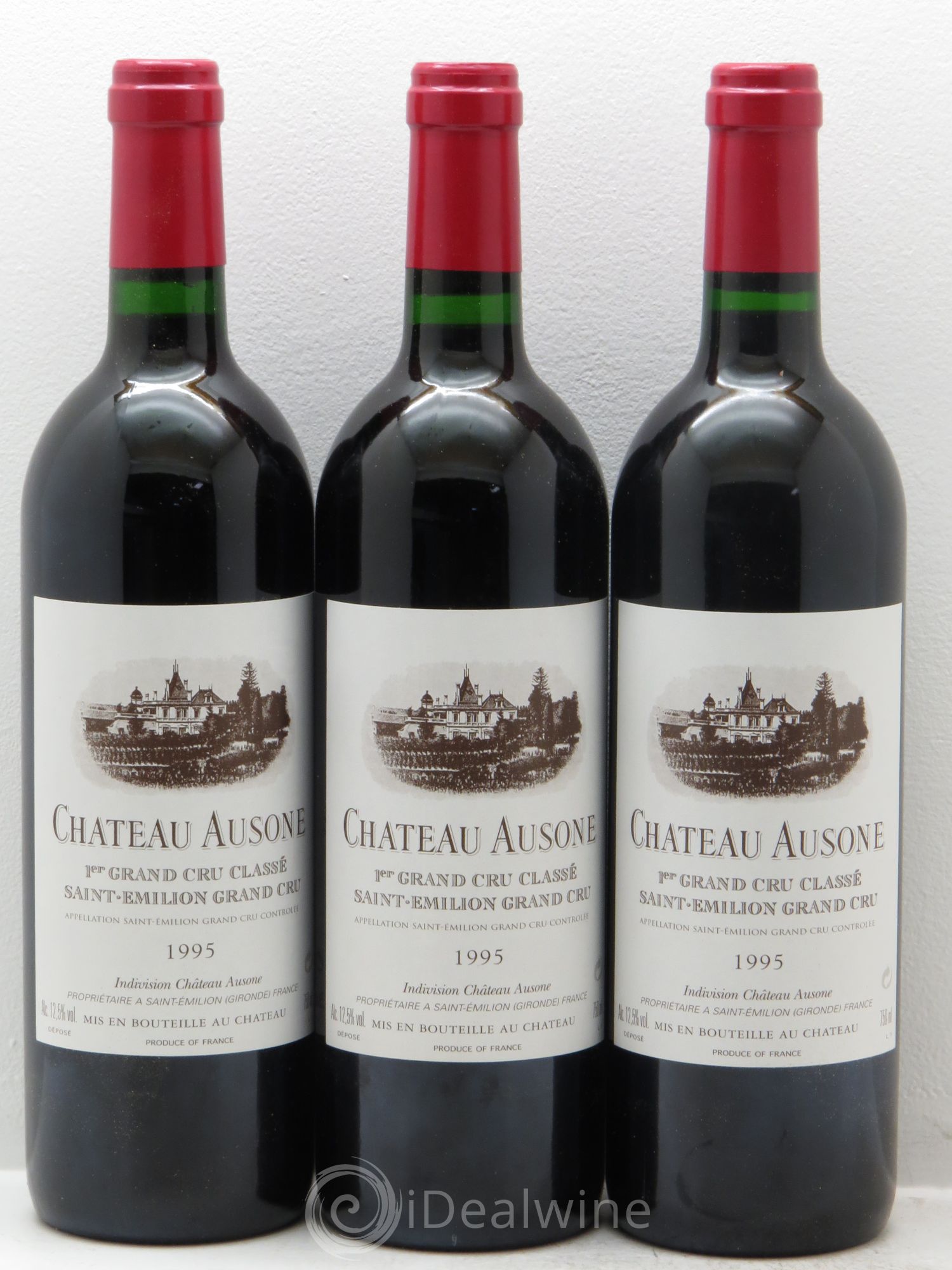 Château Ausone 1er Grand Cru Classé A 1995 - Lot de 4 bouteilles - 2