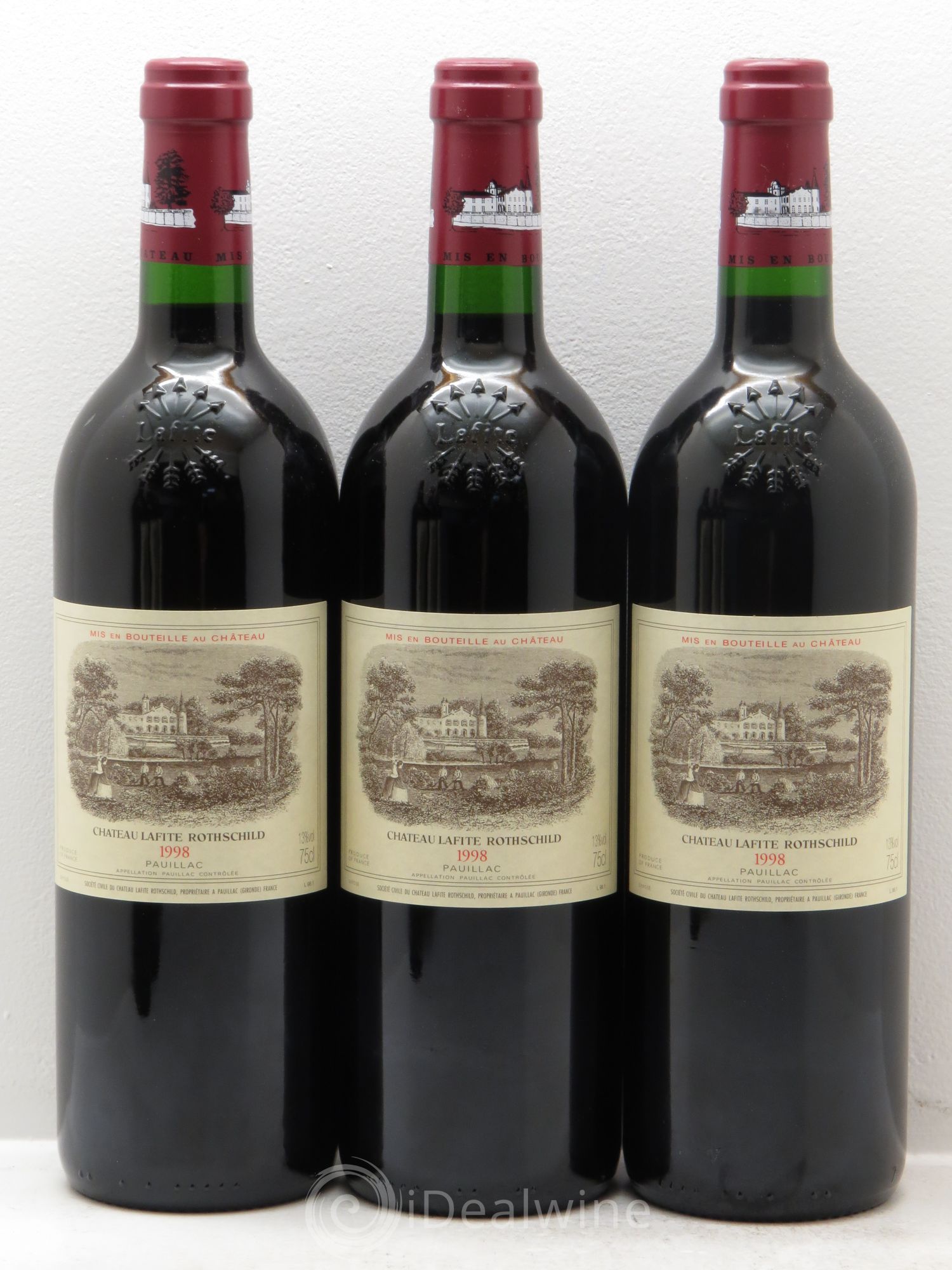 Château Lafite Rothschild 1er Grand Cru Classé 1998 - Lot de 6 bouteilles - 1