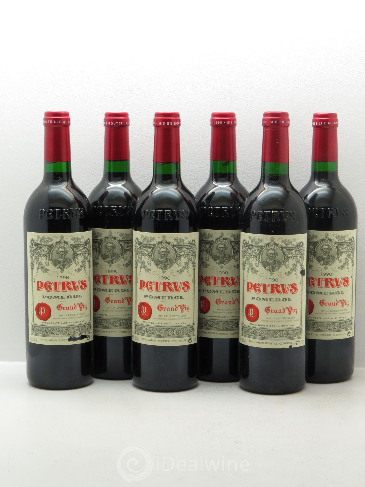 Petrus 1998 - Lot de 6 bouteilles - 0