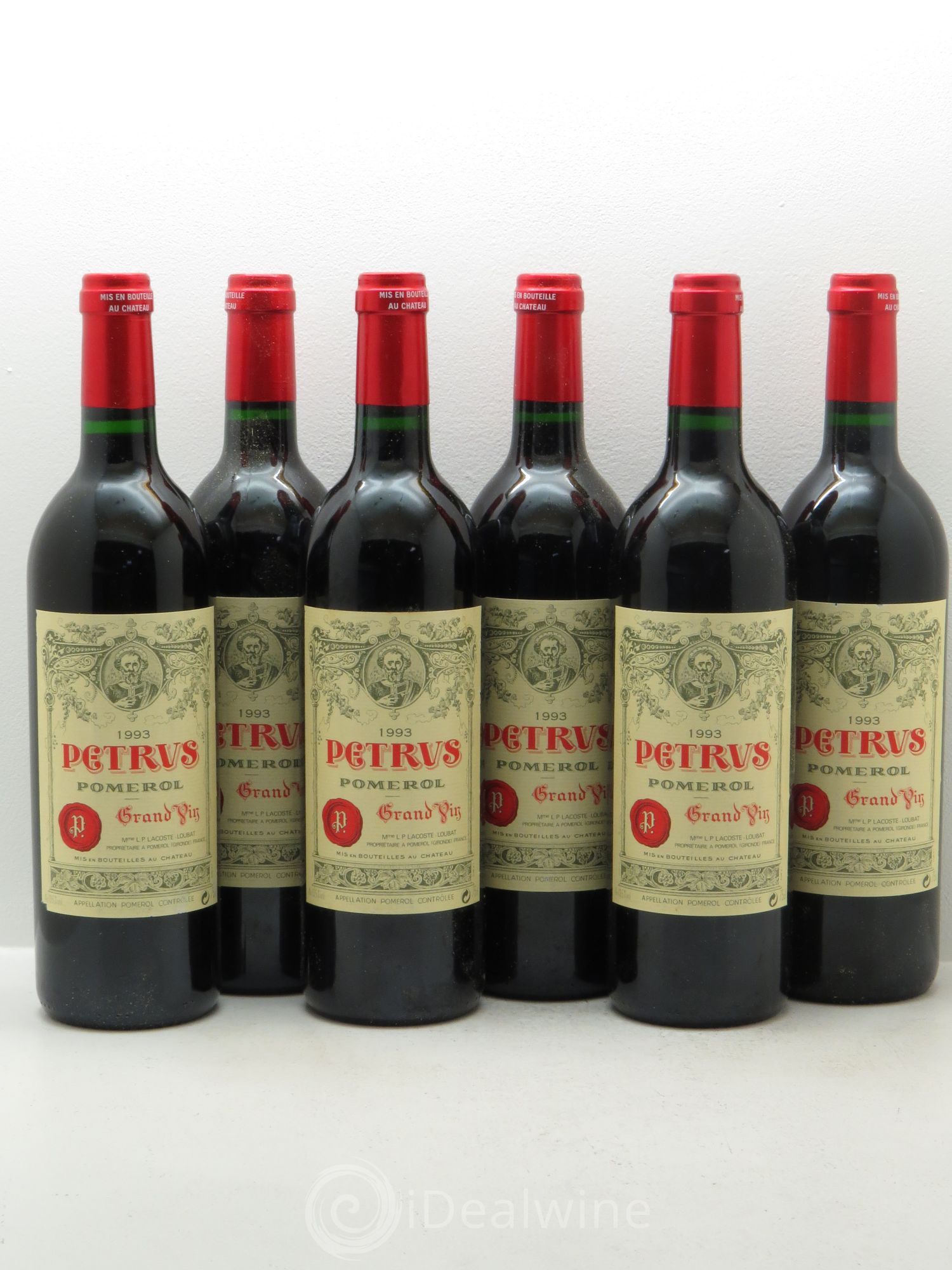 Petrus 1993 - Lot de 6 bouteilles - 0