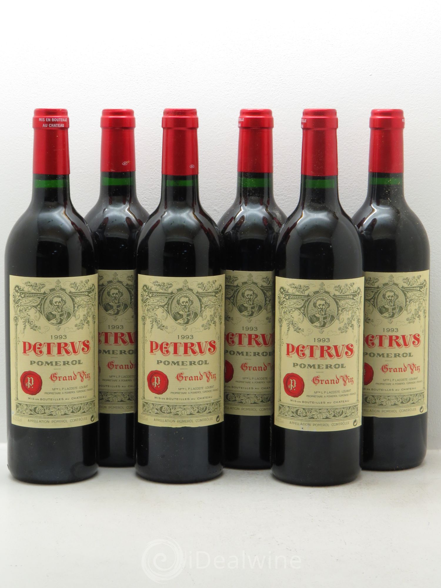 Petrus 1993 - Lot de 6 bouteilles - 0
