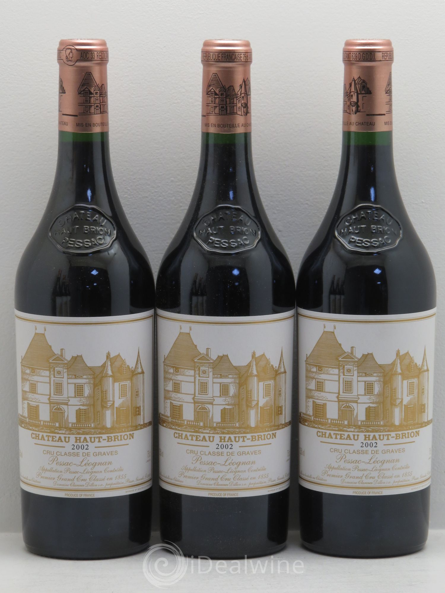 Château Haut Brion 1er Grand Cru Classé 2002 - Lot de 6 bouteilles - 1