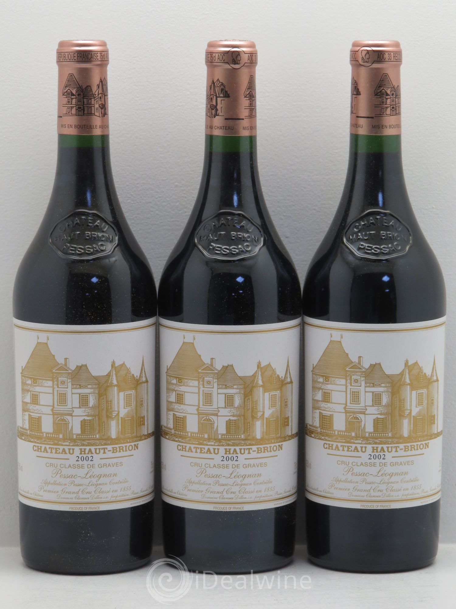 Château Haut Brion 1er Grand Cru Classé 2002 - Lot de 6 bouteilles - 2