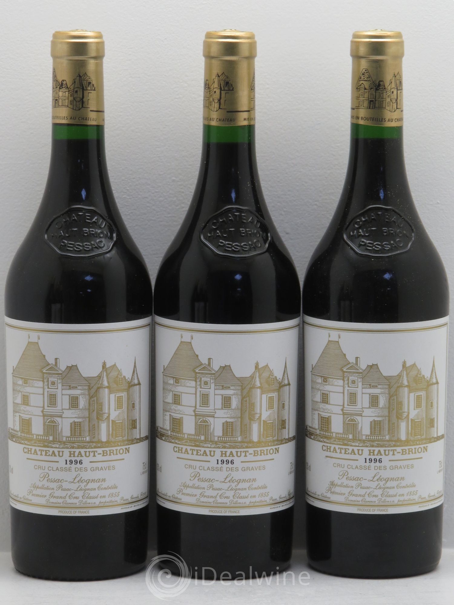 Château Haut Brion 1er Grand Cru Classé 1996 - Lot de 6 bouteilles - 1