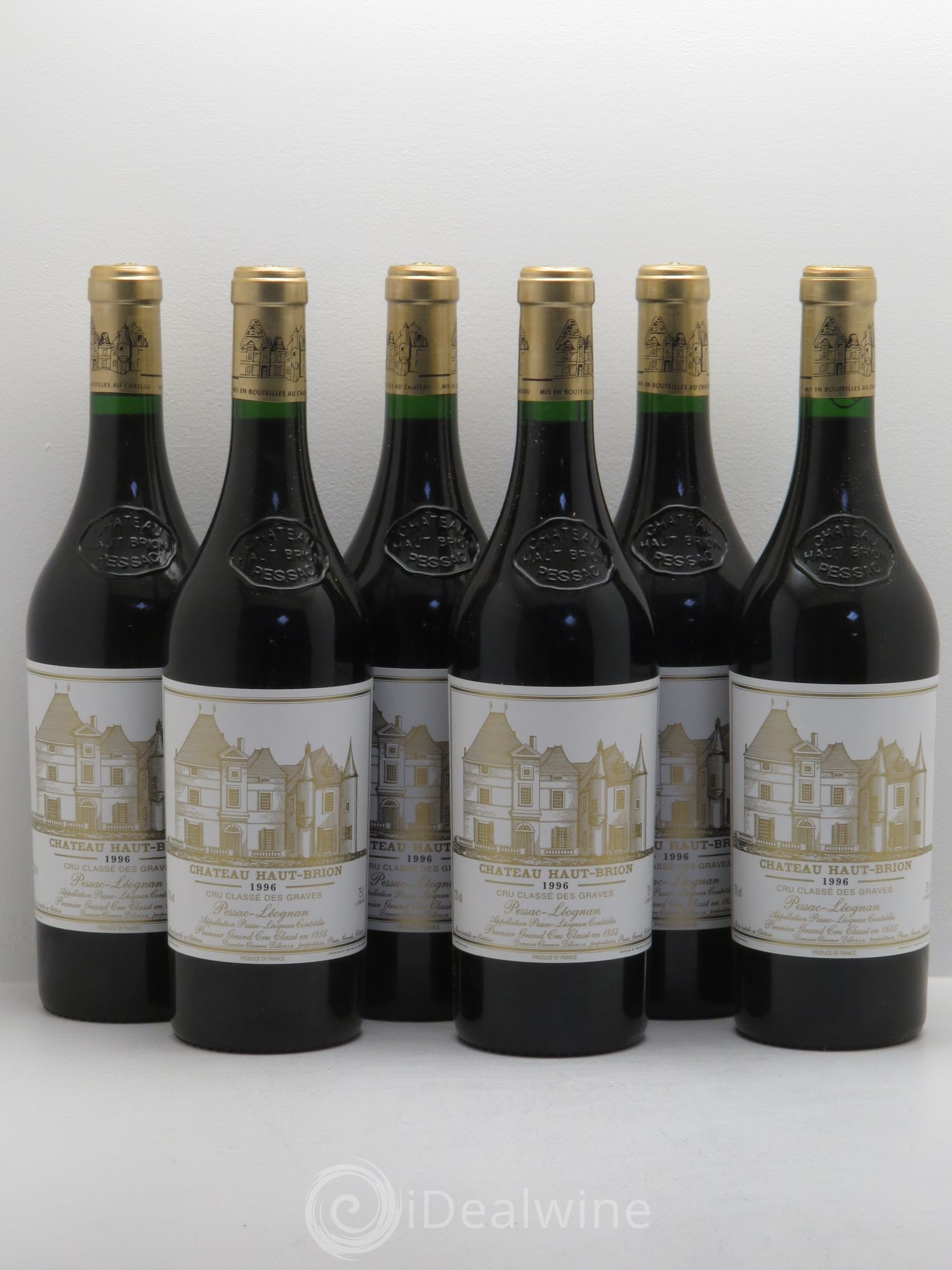 Château Haut Brion 1er Grand Cru Classé 1996 - Lot de 6 bouteilles - 0