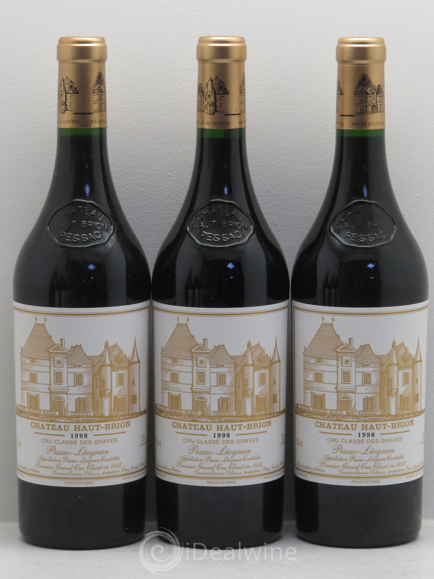Château Haut Brion 1er Grand Cru Classé 1998 - Lot de 6 bouteilles - 1