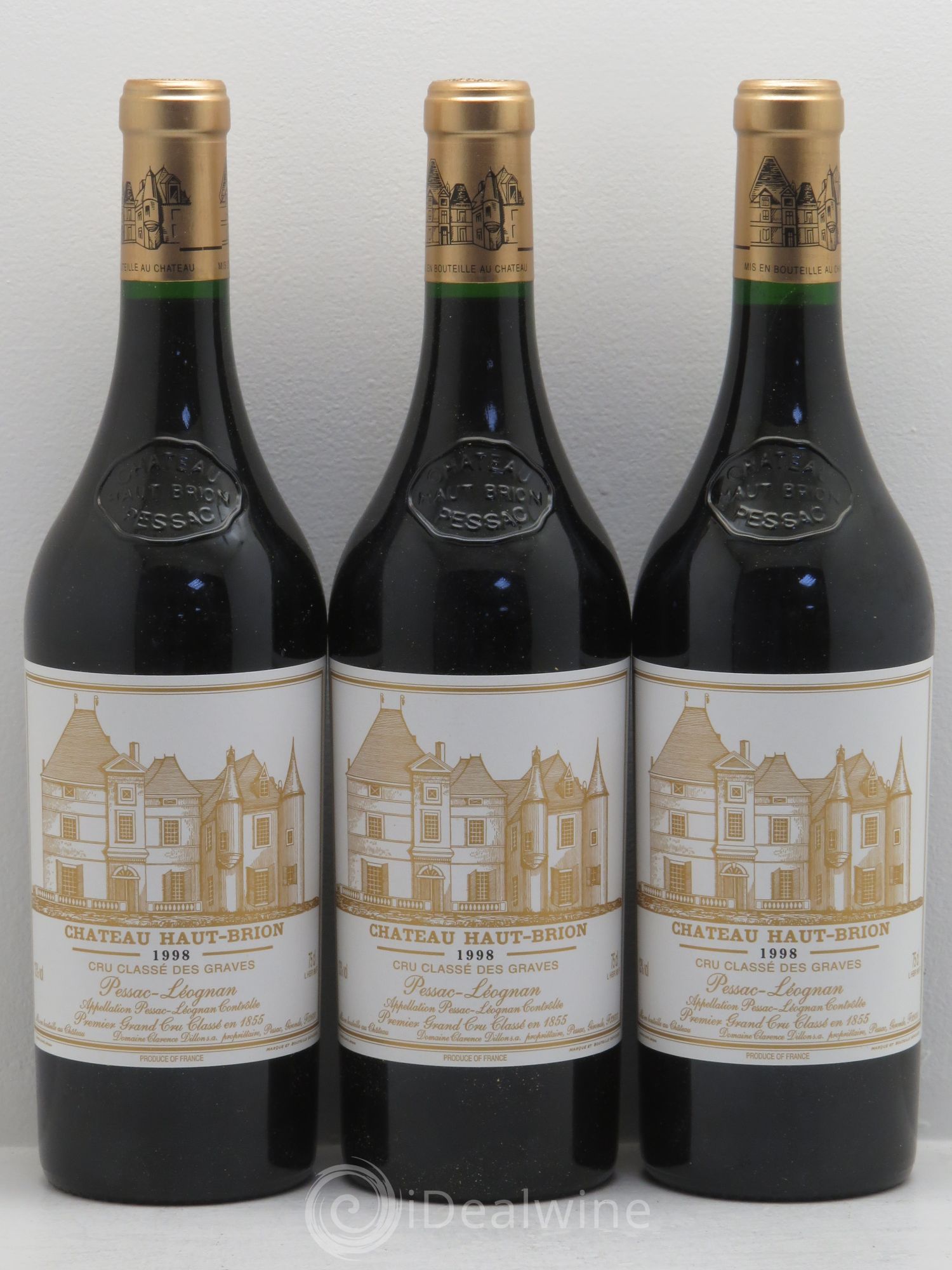 Château Haut Brion 1er Grand Cru Classé 1998 - Lot de 6 bouteilles - 2