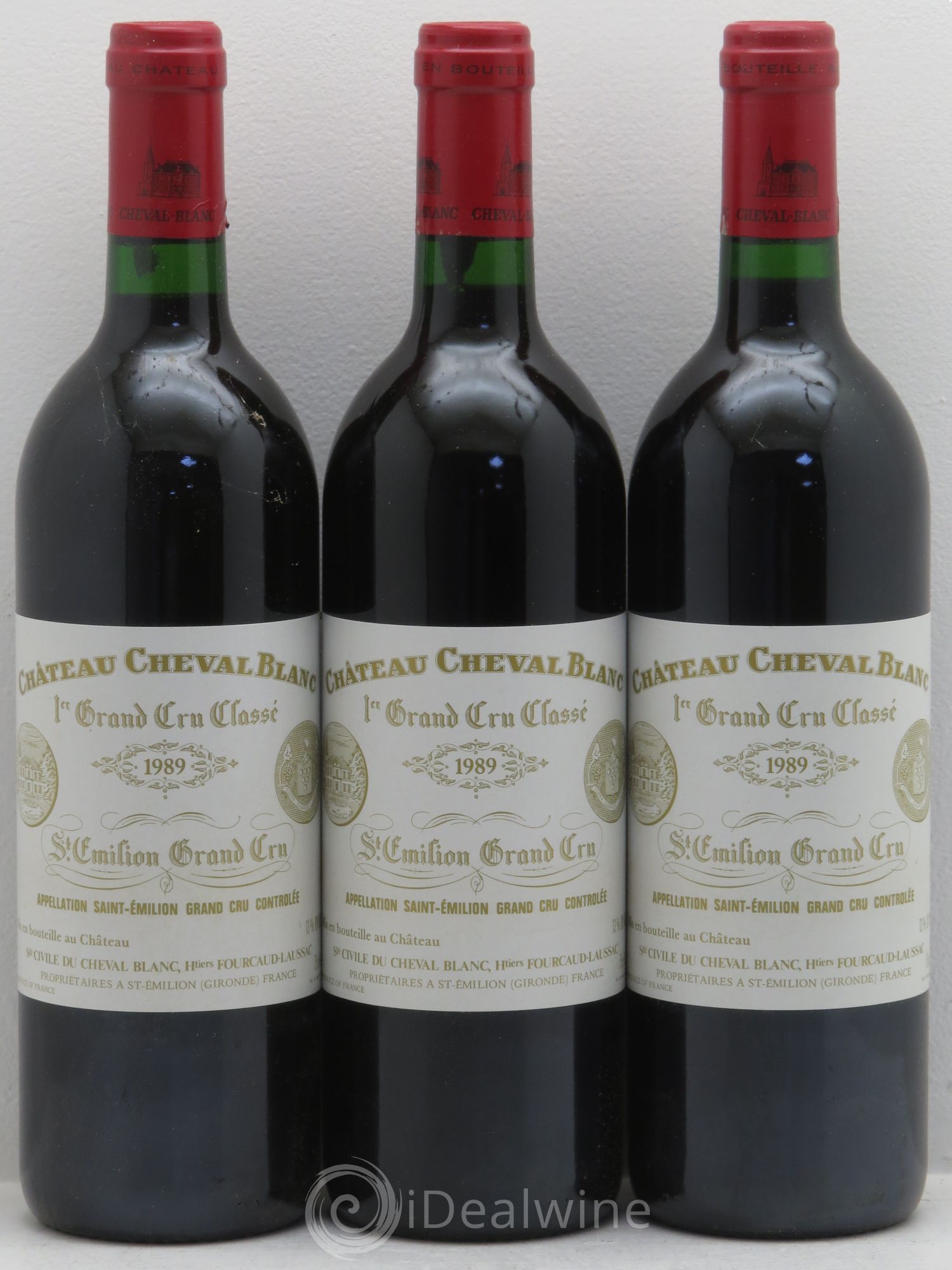 Château Cheval Blanc 1er Grand Cru Classé A 1989 - Lot de 12 bouteilles - 1