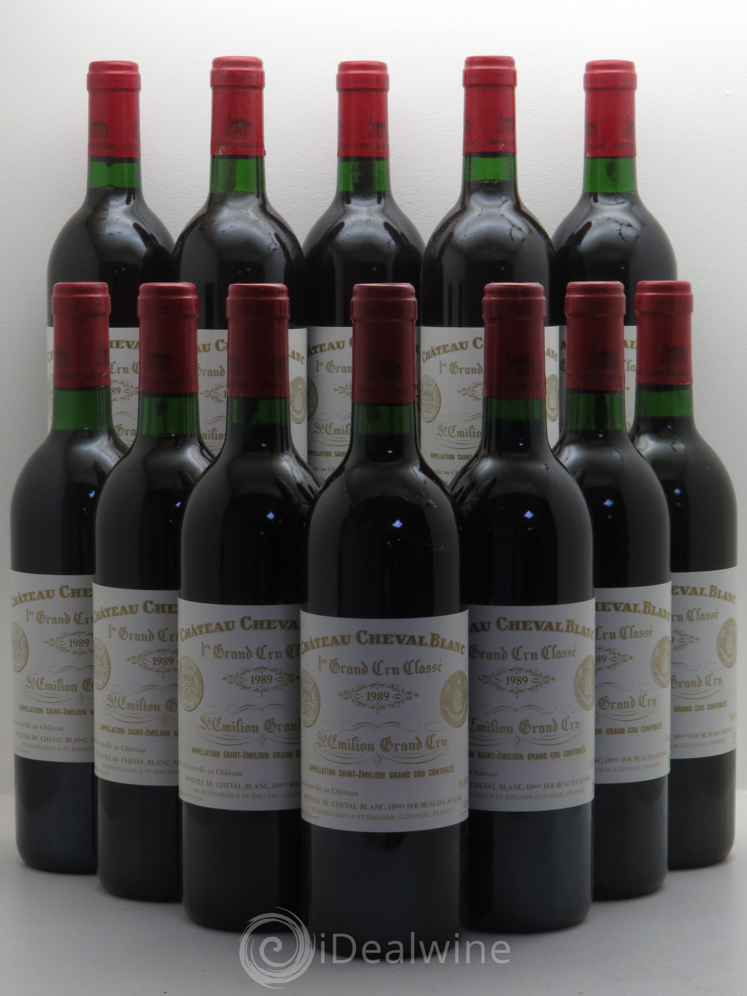 Château Cheval Blanc 1er Grand Cru Classé A 1989 - Lot de 12 bouteilles - 0