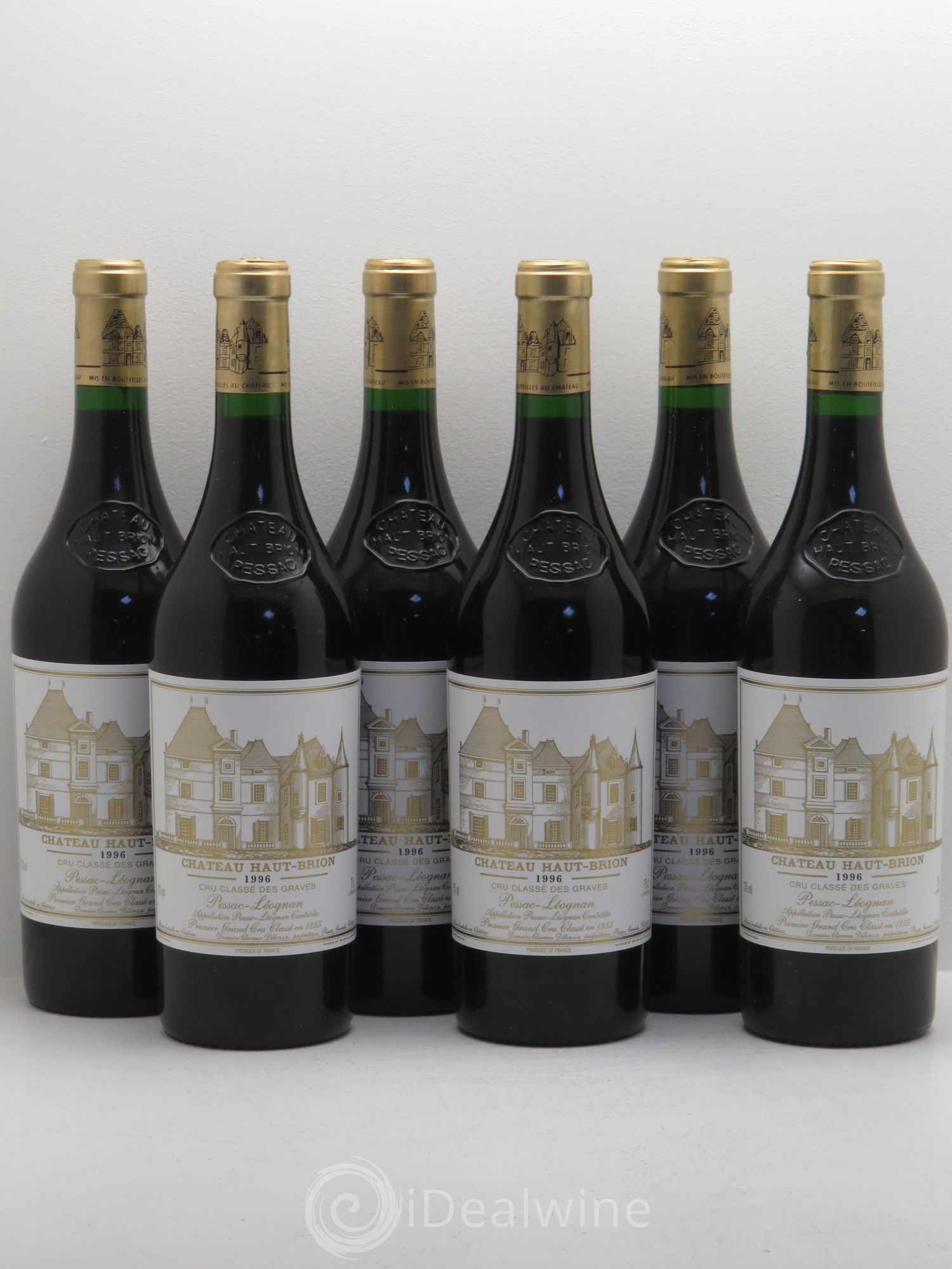 Château Haut Brion 1er Grand Cru Classé 1996 - Lot de 6 bouteilles - 0