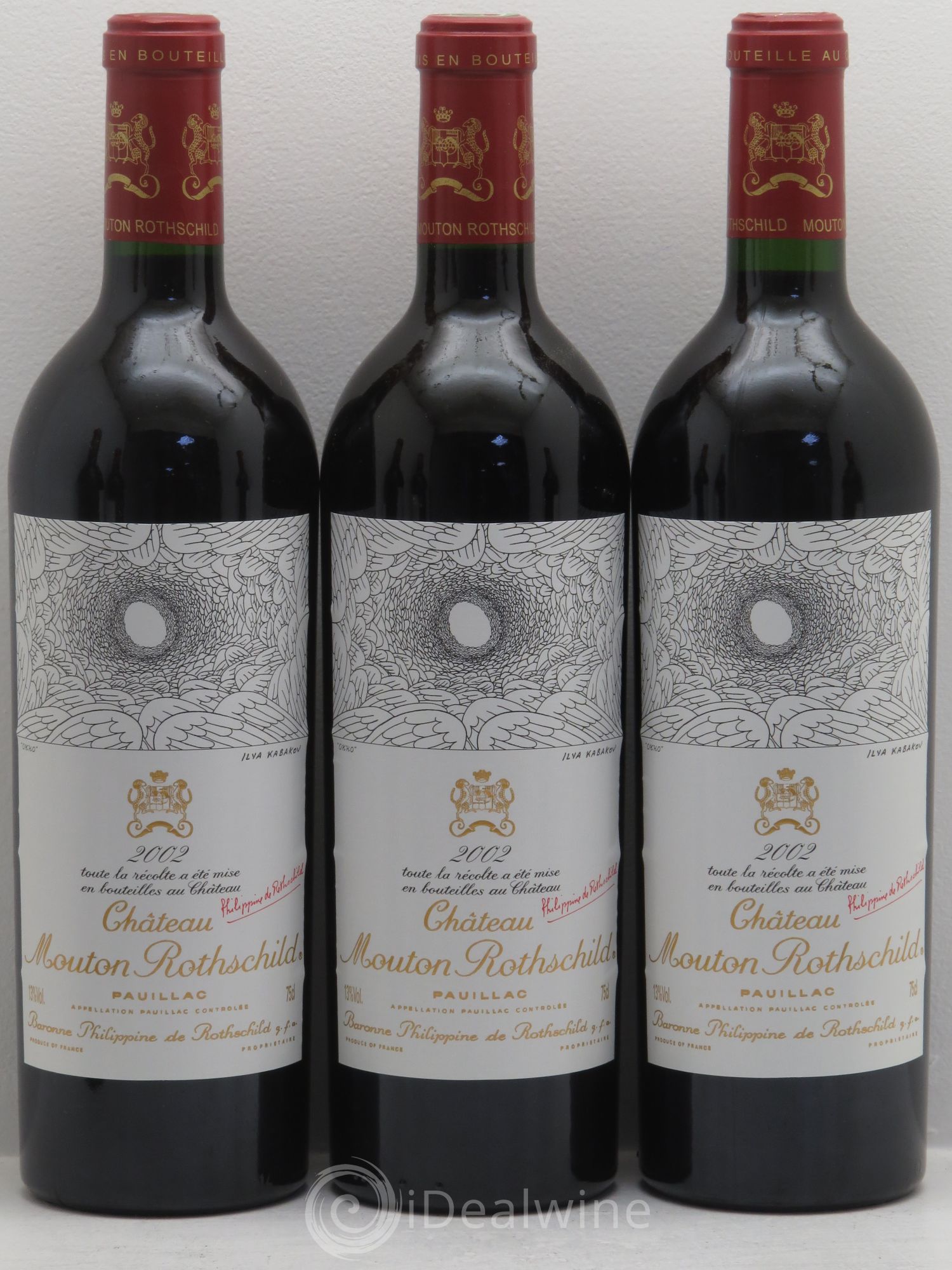 Château Mouton Rothschild 1er Grand Cru Classé 2002 - Lot de 6 bouteilles - 1