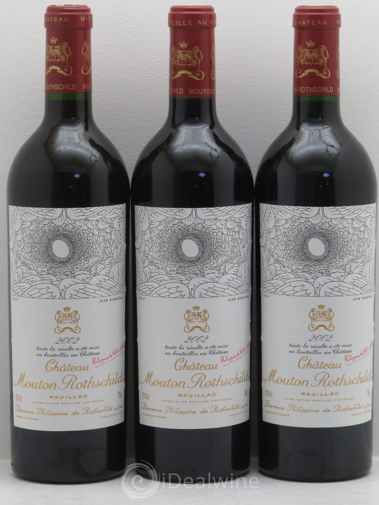 Château Mouton Rothschild 1er Grand Cru Classé 2002 - Lot de 6 bouteilles - 2