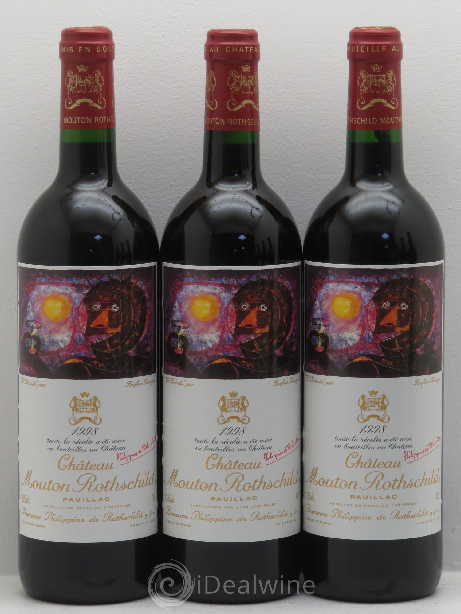 Château Mouton Rothschild 1er Grand Cru Classé 1998 - Lot de 6 bouteilles - 2