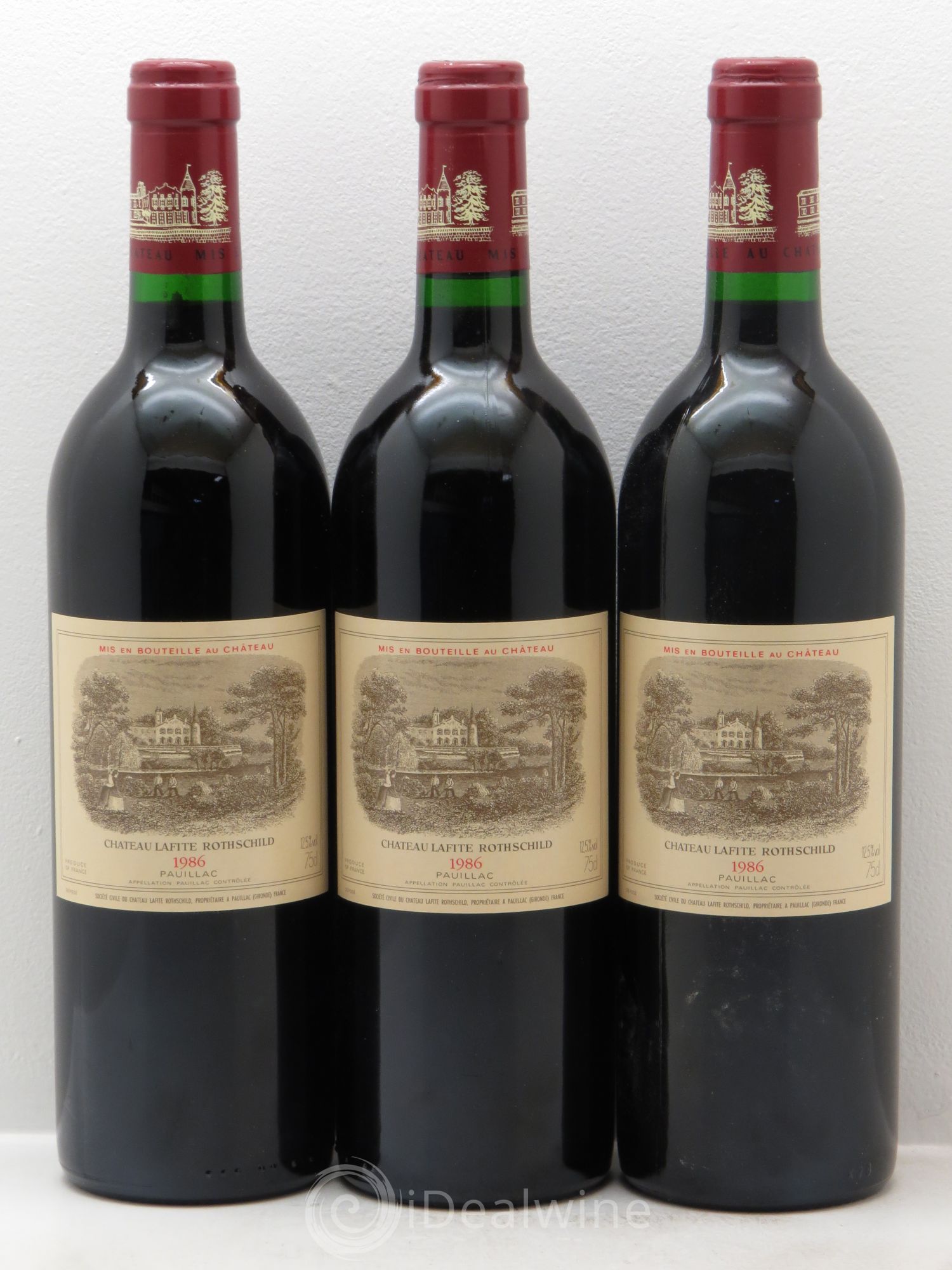 Château Lafite Rothschild 1er Grand Cru Classé 1986 - Lot de 12 bouteilles - 1