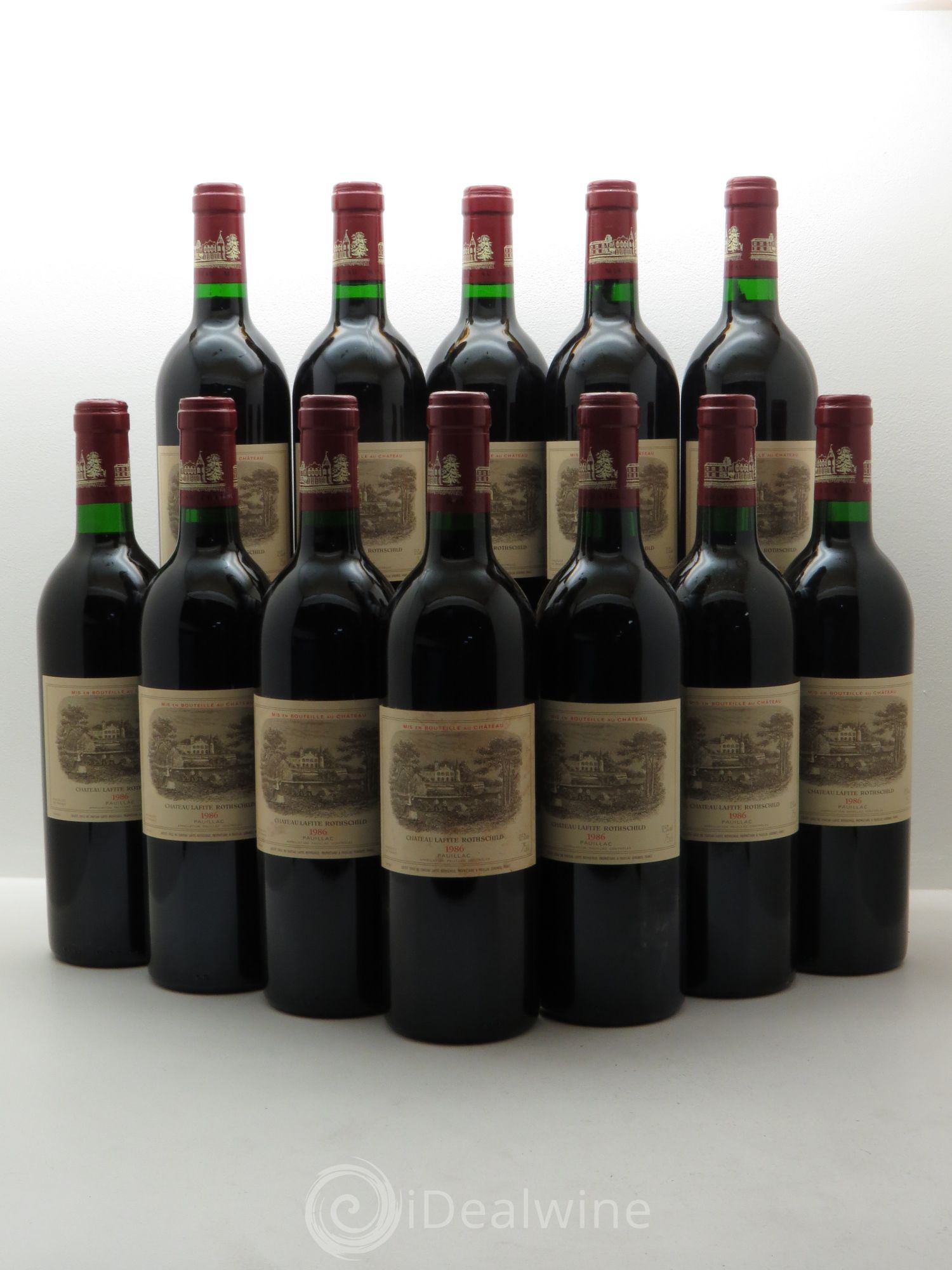 Château Lafite Rothschild 1er Grand Cru Classé 1986 - Lot de 12 bouteilles - 0