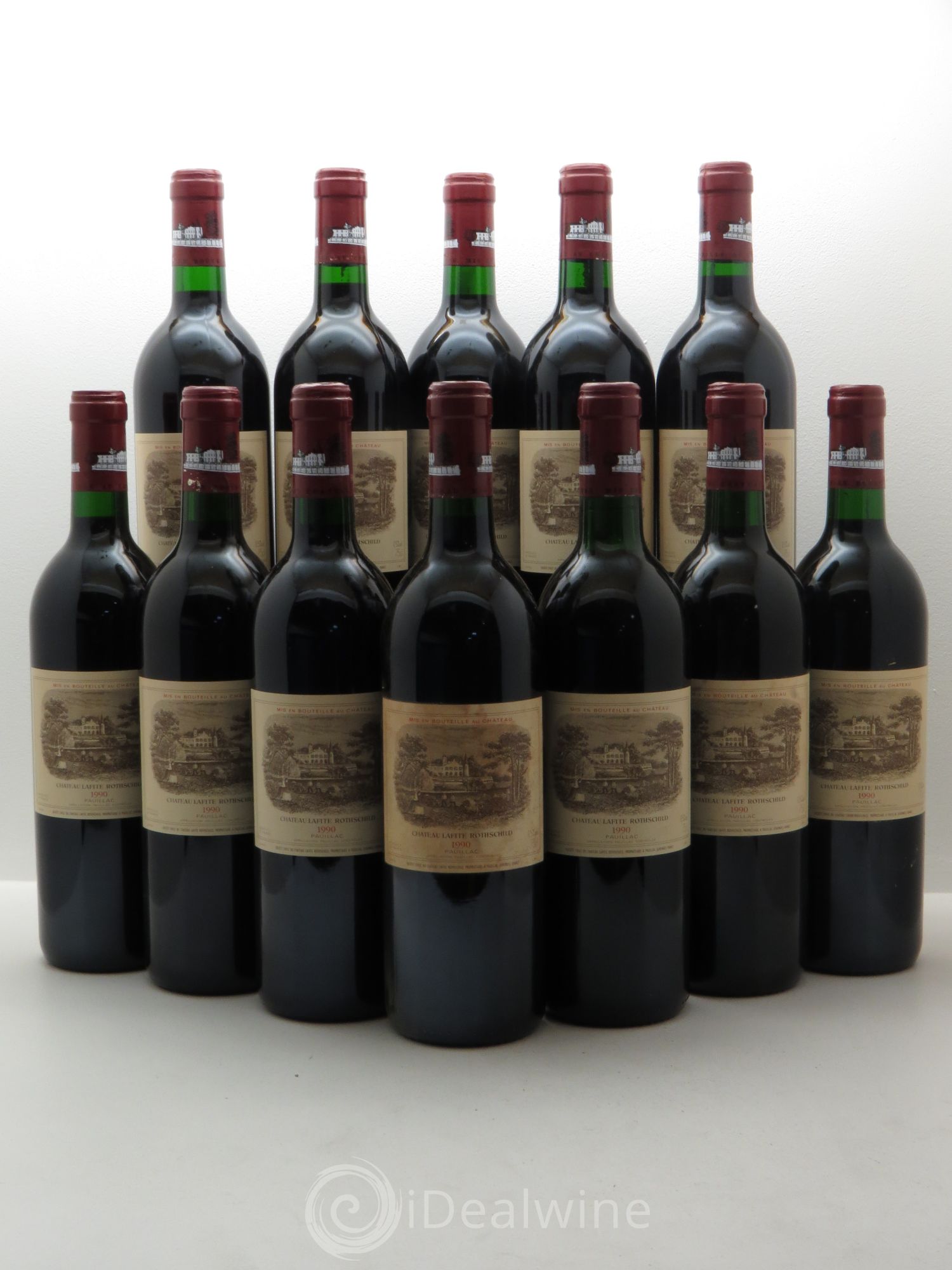 Château Lafite Rothschild 1er Grand Cru Classé 1990 - Lot de 12 bouteilles - 0
