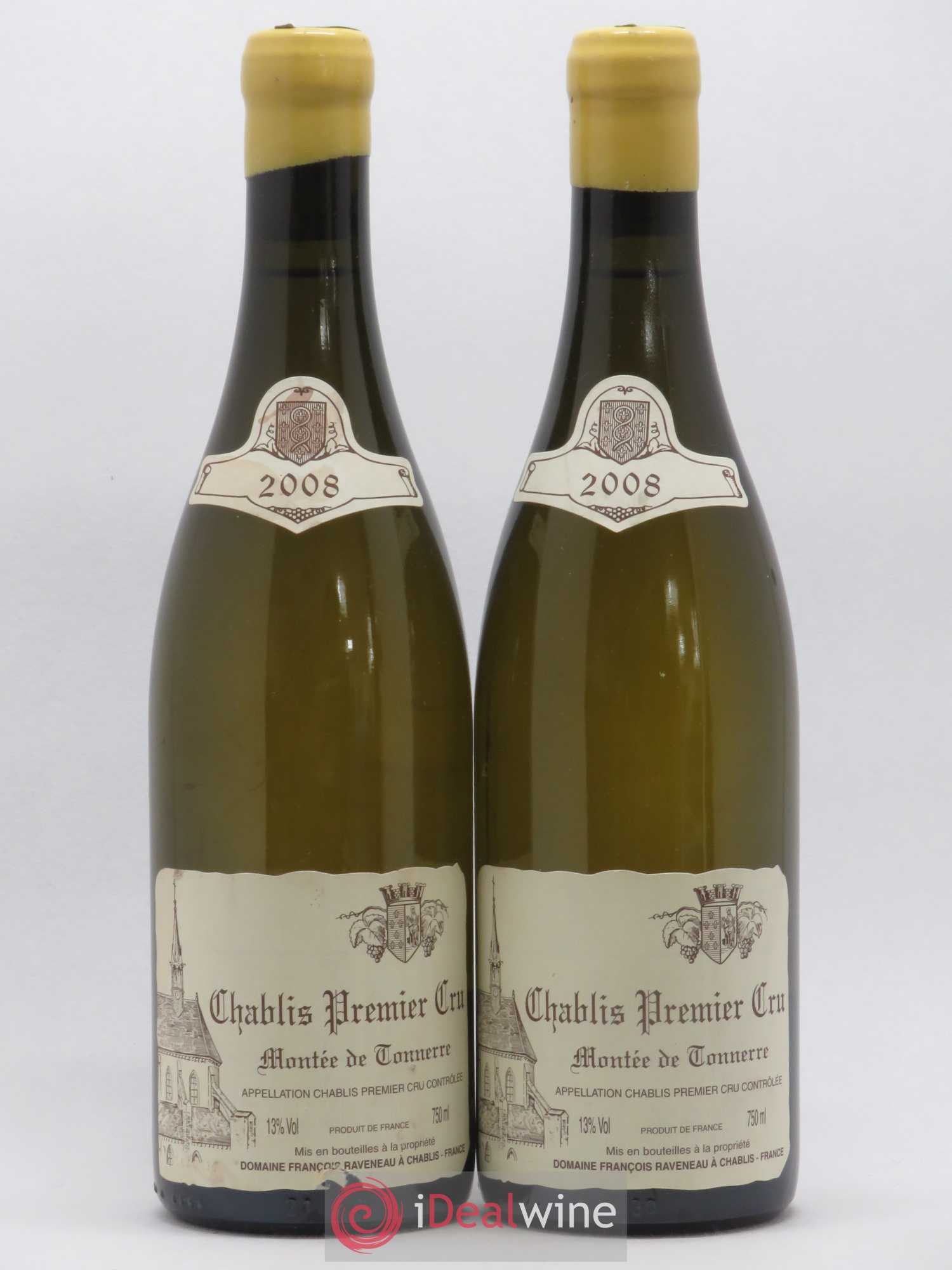 Chablis 1er Cru Montée de Tonnerre Raveneau (Domaine) 2008 - Lot de 2 bouteilles - 0