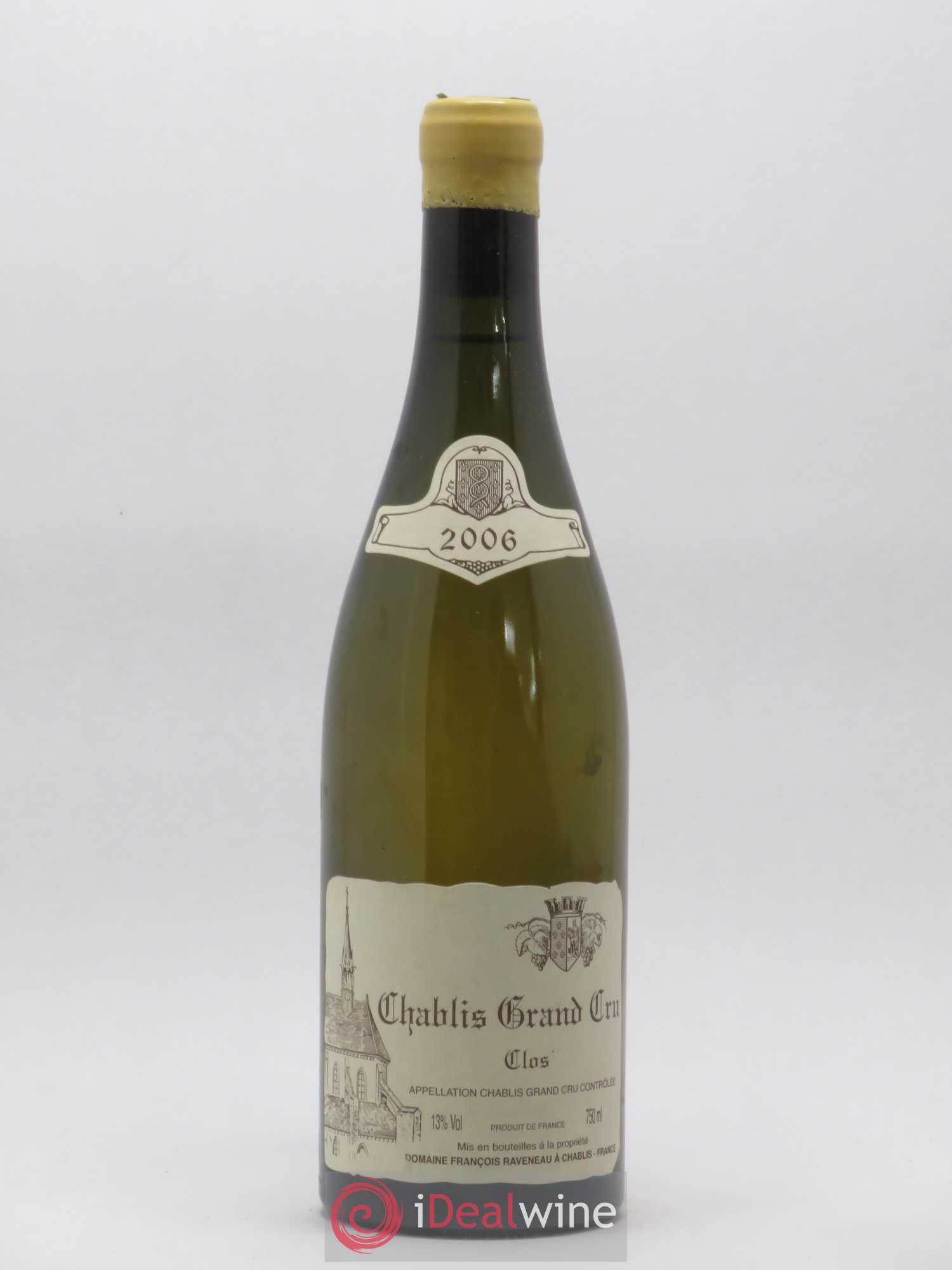 Chablis Grand Cru Clos Raveneau (Domaine) 2006 - Lot de 1 bouteille - 0