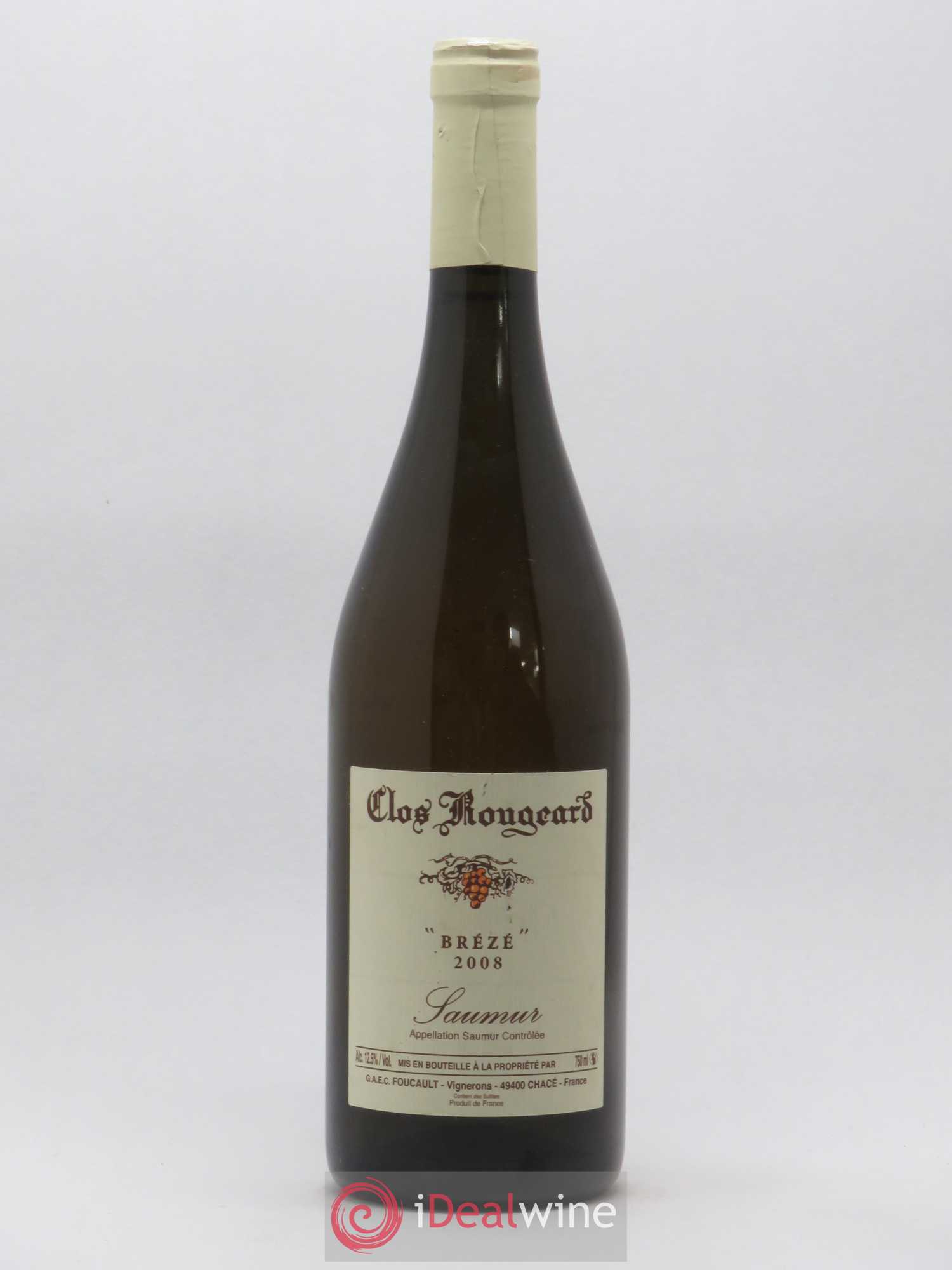 Saumur Brézé Clos Rougeard 2008 - Lot de 1 bouteille - 0
