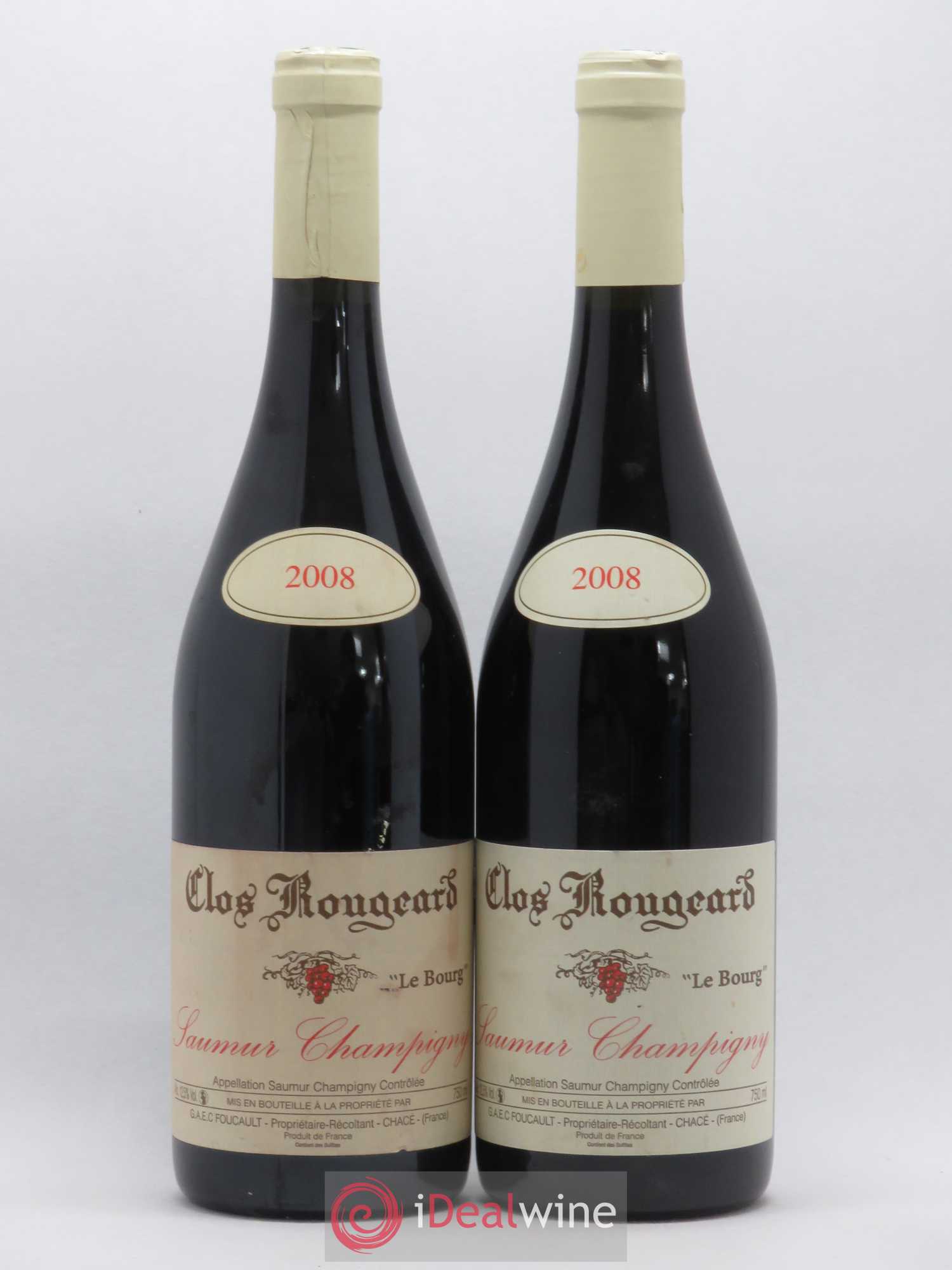 Saumur-Champigny Le Bourg Clos Rougeard 2008 - Lot de 2 bouteilles - 0