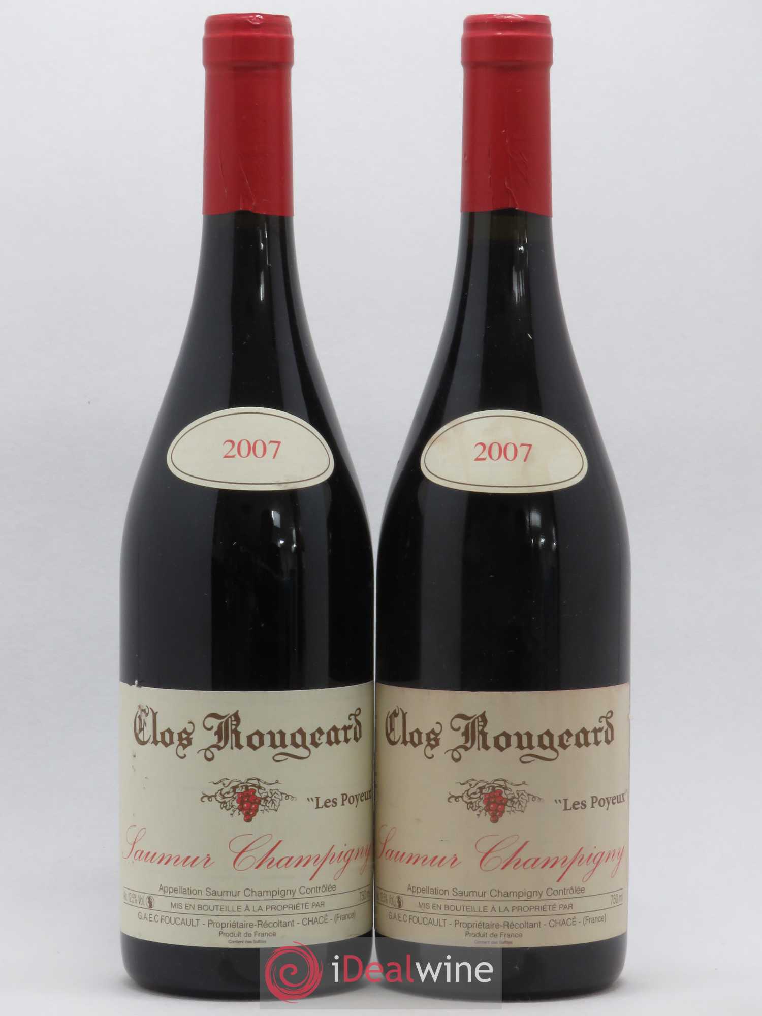 Saumur-Champigny Les Poyeux Clos Rougeard 2007 - Lot de 2 bouteilles - 0