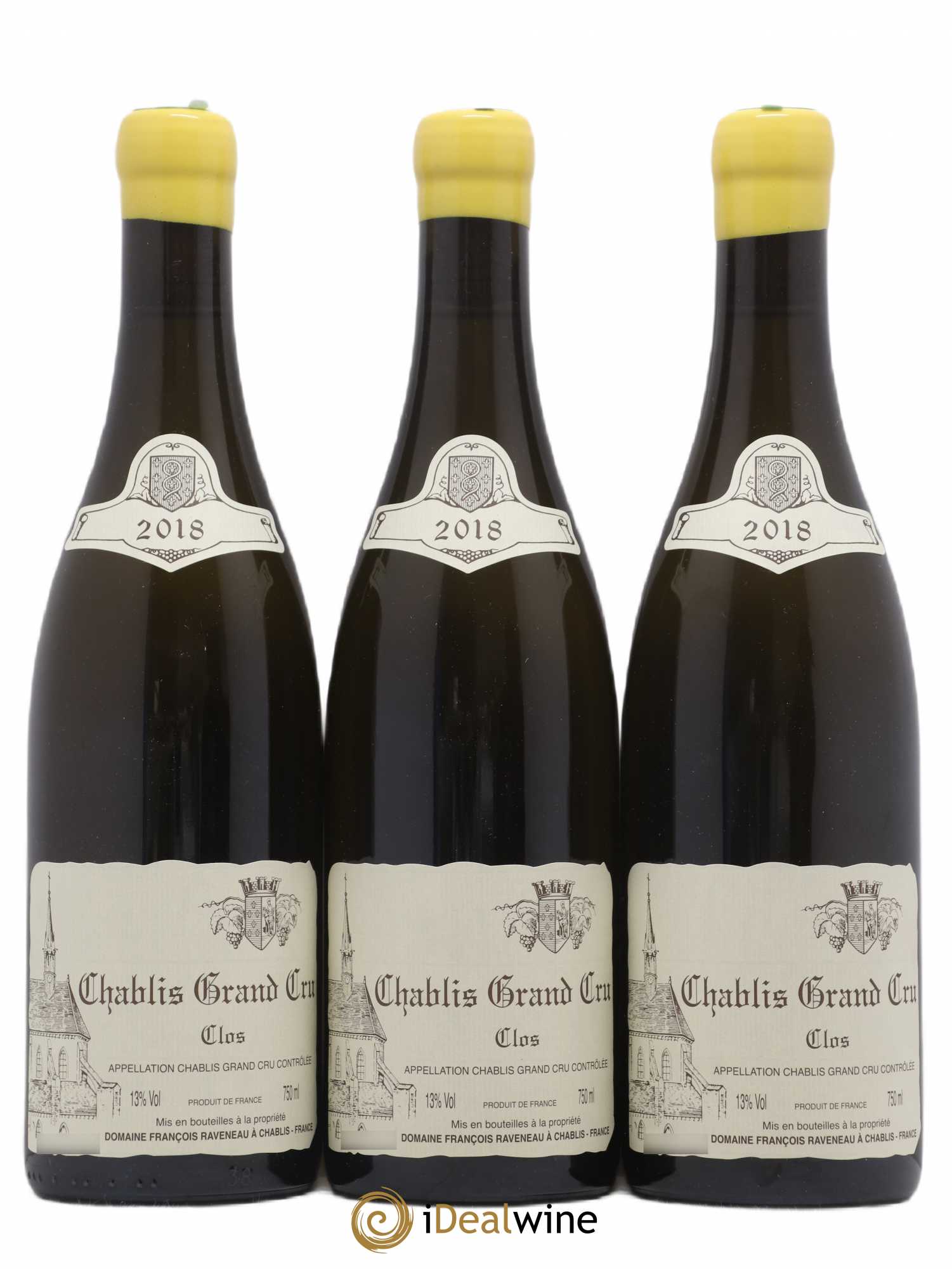 Chablis Grand Cru Clos Raveneau (Domaine) 2018 - Lot de 3 bouteilles - 0