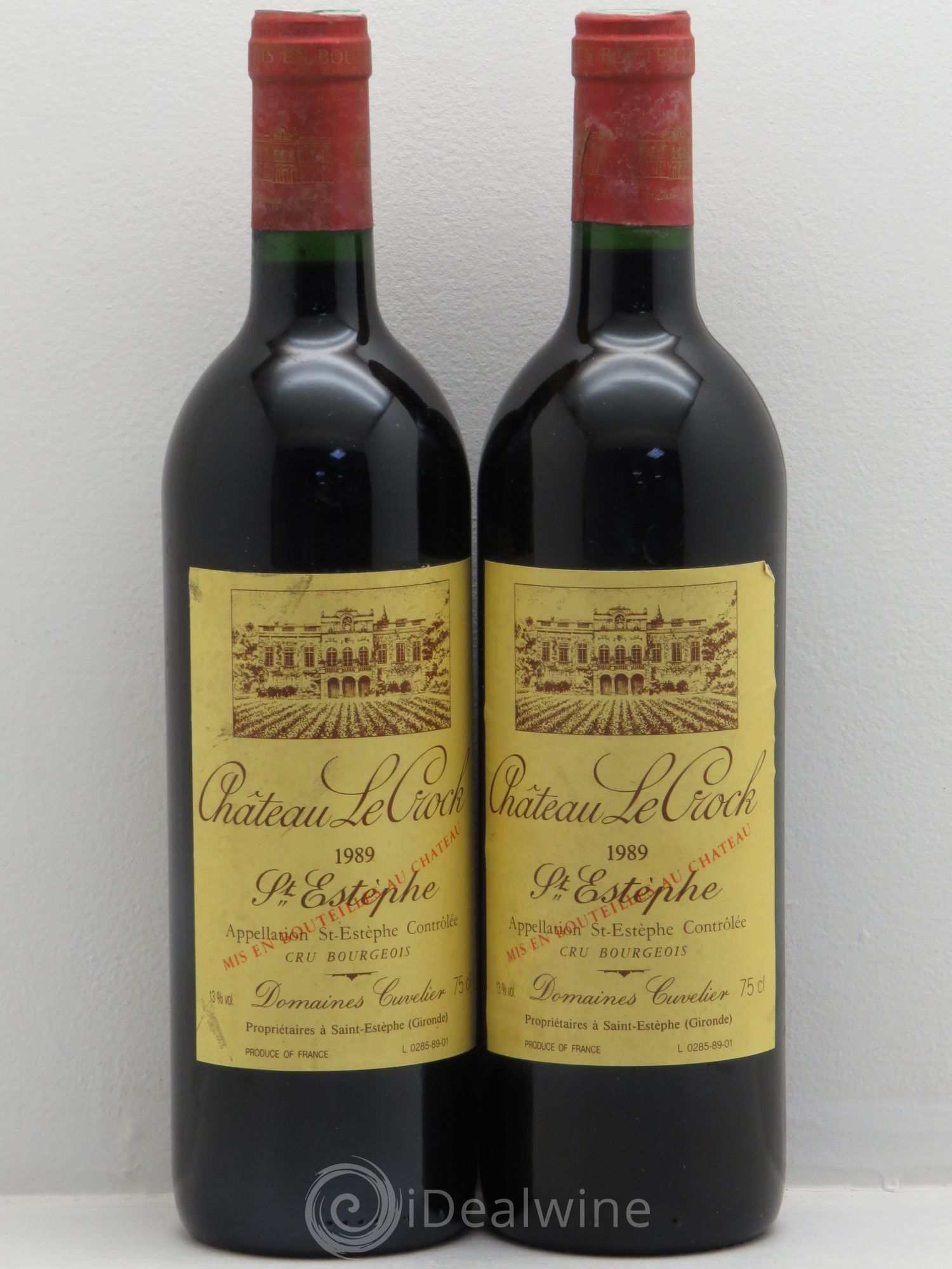 Château le Crock Cru Bourgeois 1989 - Lot de 2 bouteilles - 0