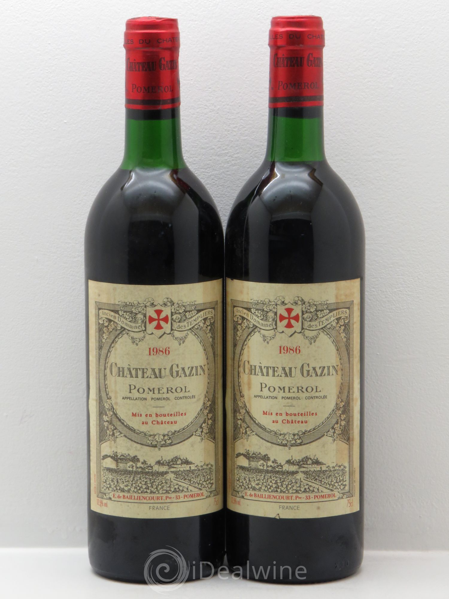 Château Gazin 1986 - Lot de 2 bouteilles - 0