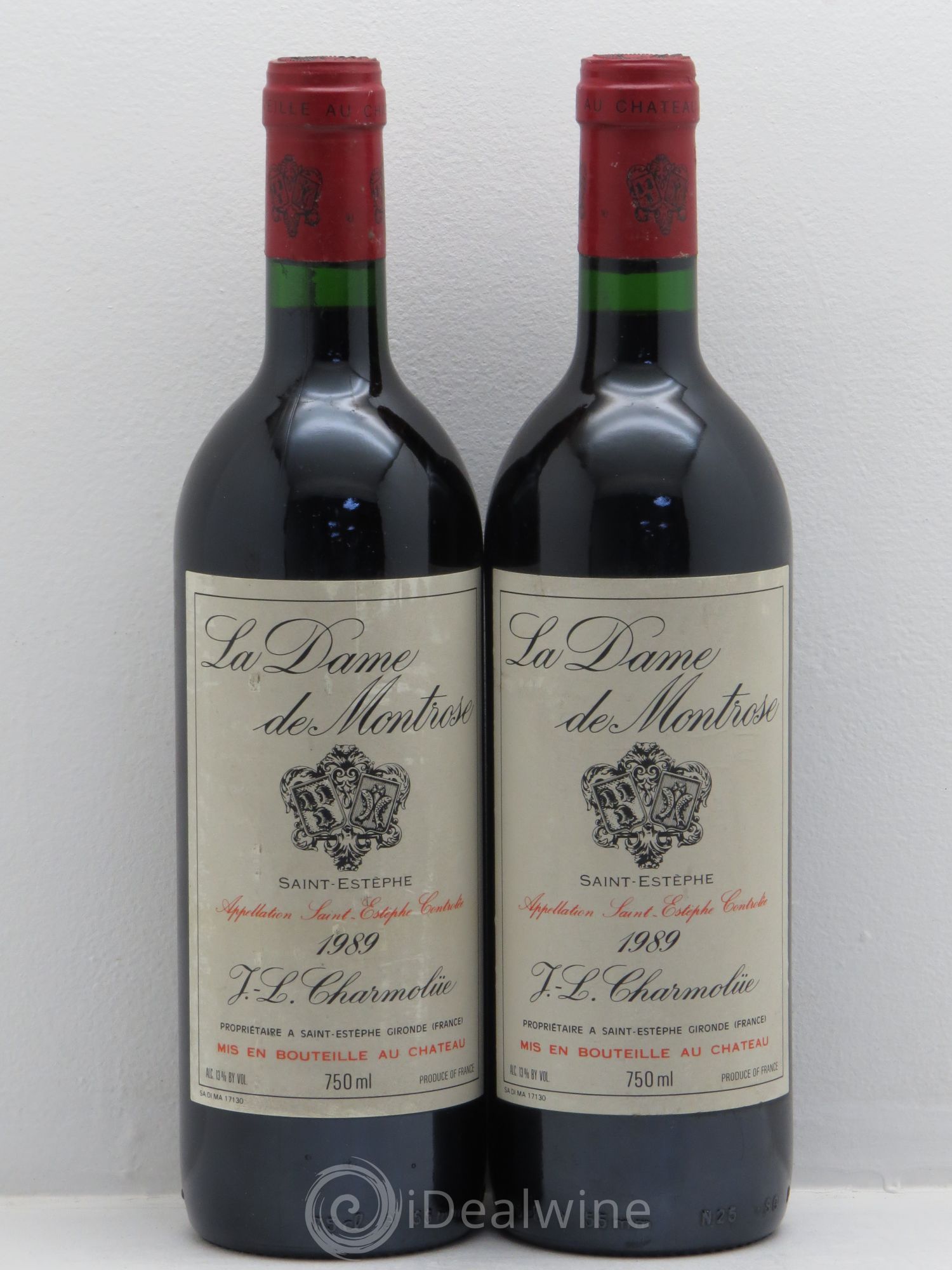 La Dame de Montrose Second Vin 1989 - Lot de 2 bouteilles - 0