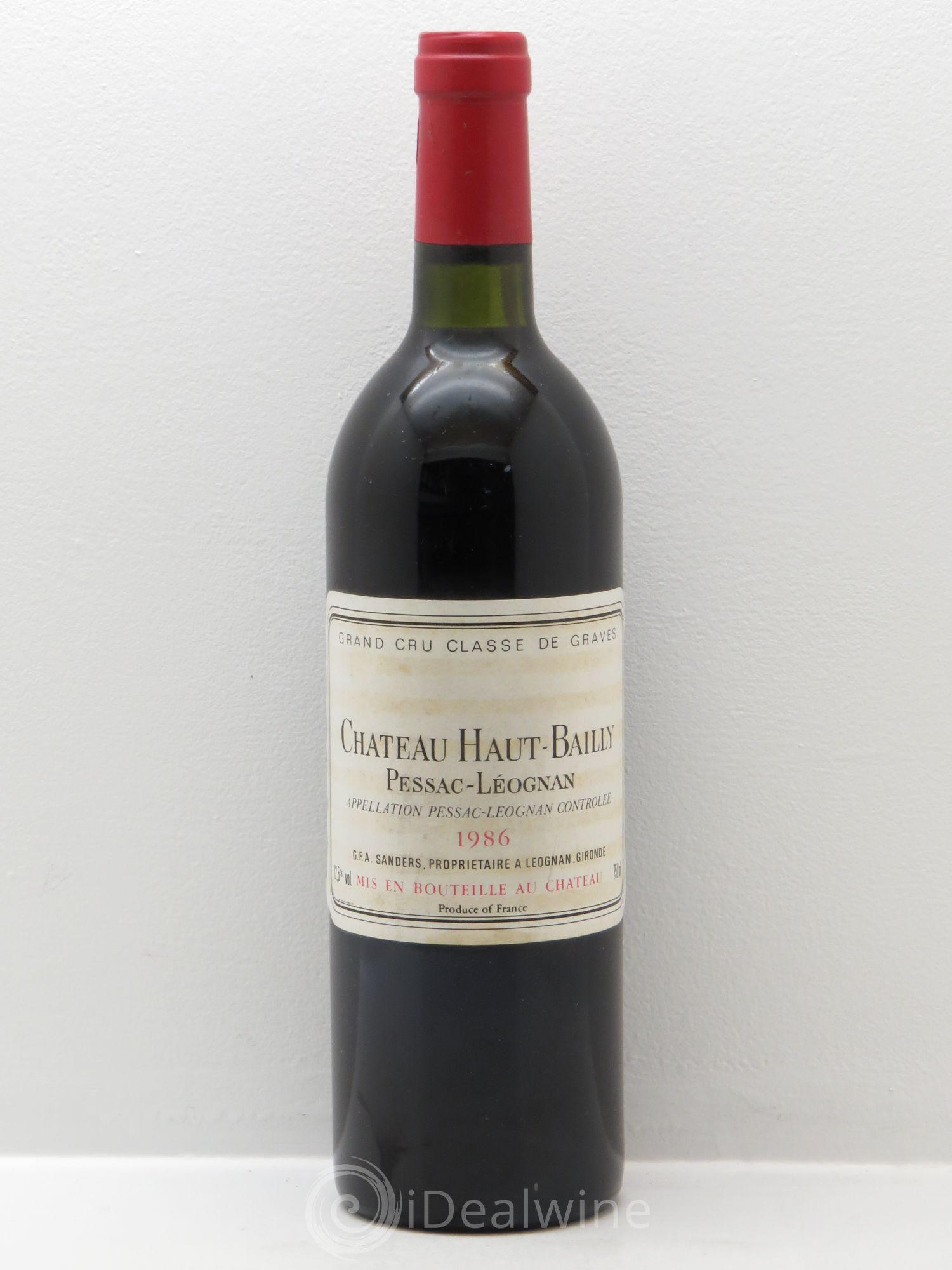 Château Haut-Bailly Cru Classé de Graves 1986 - Lot de 1 bouteille - 0
