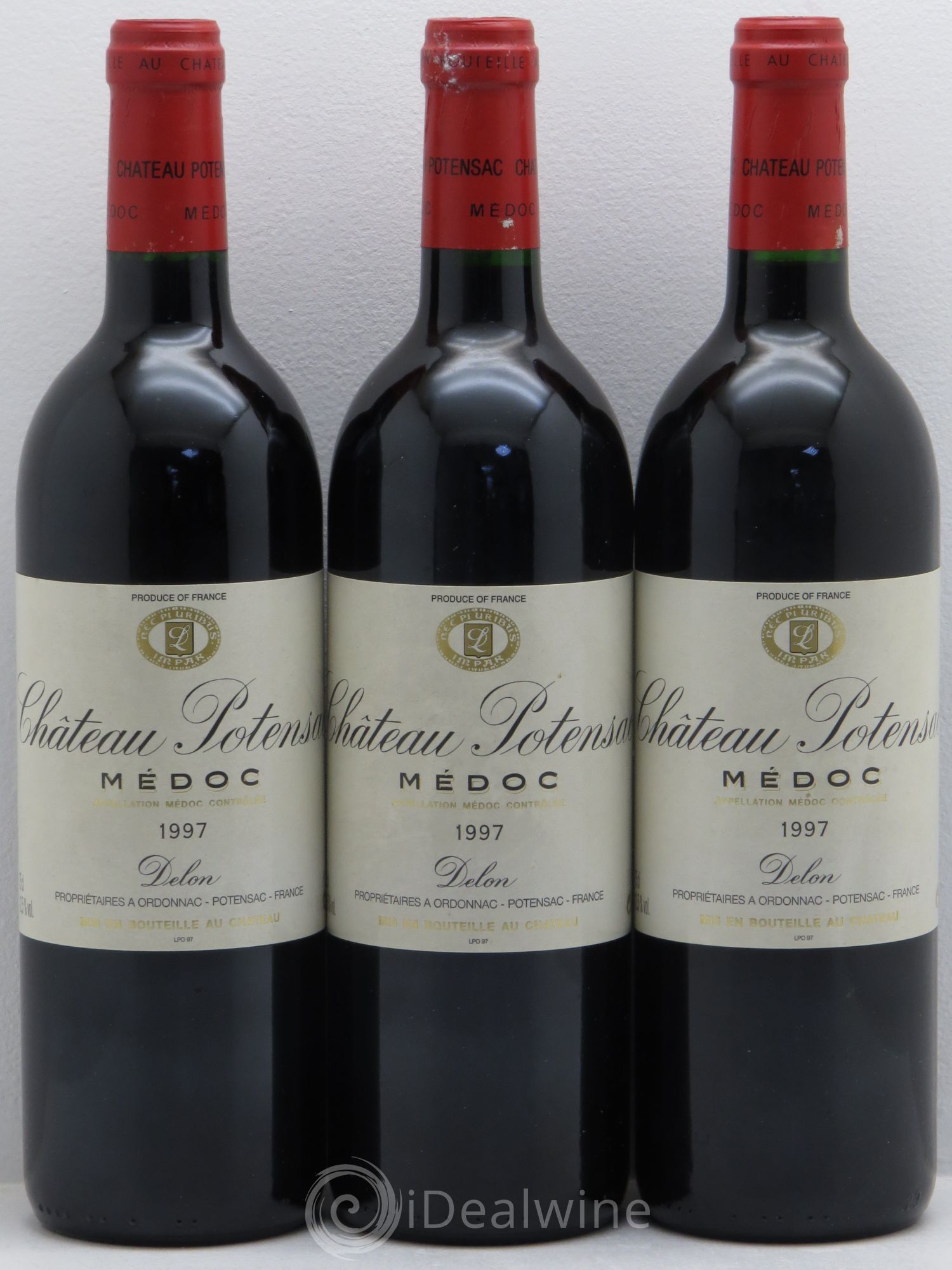 Château Potensac 1997 - Lot de 3 bouteilles - 0
