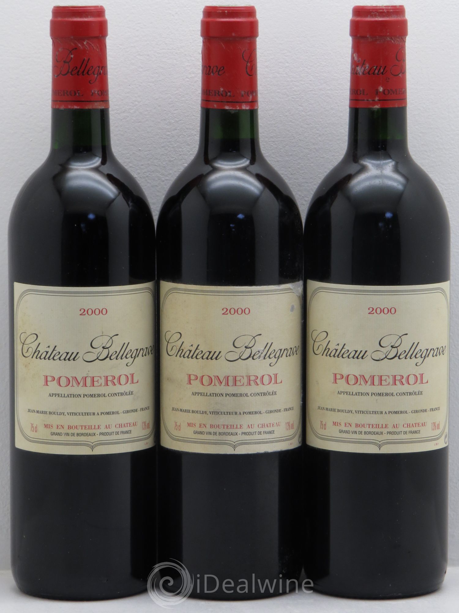 Château Bellegrave 2000 - Lot de 3 bouteilles - 0
