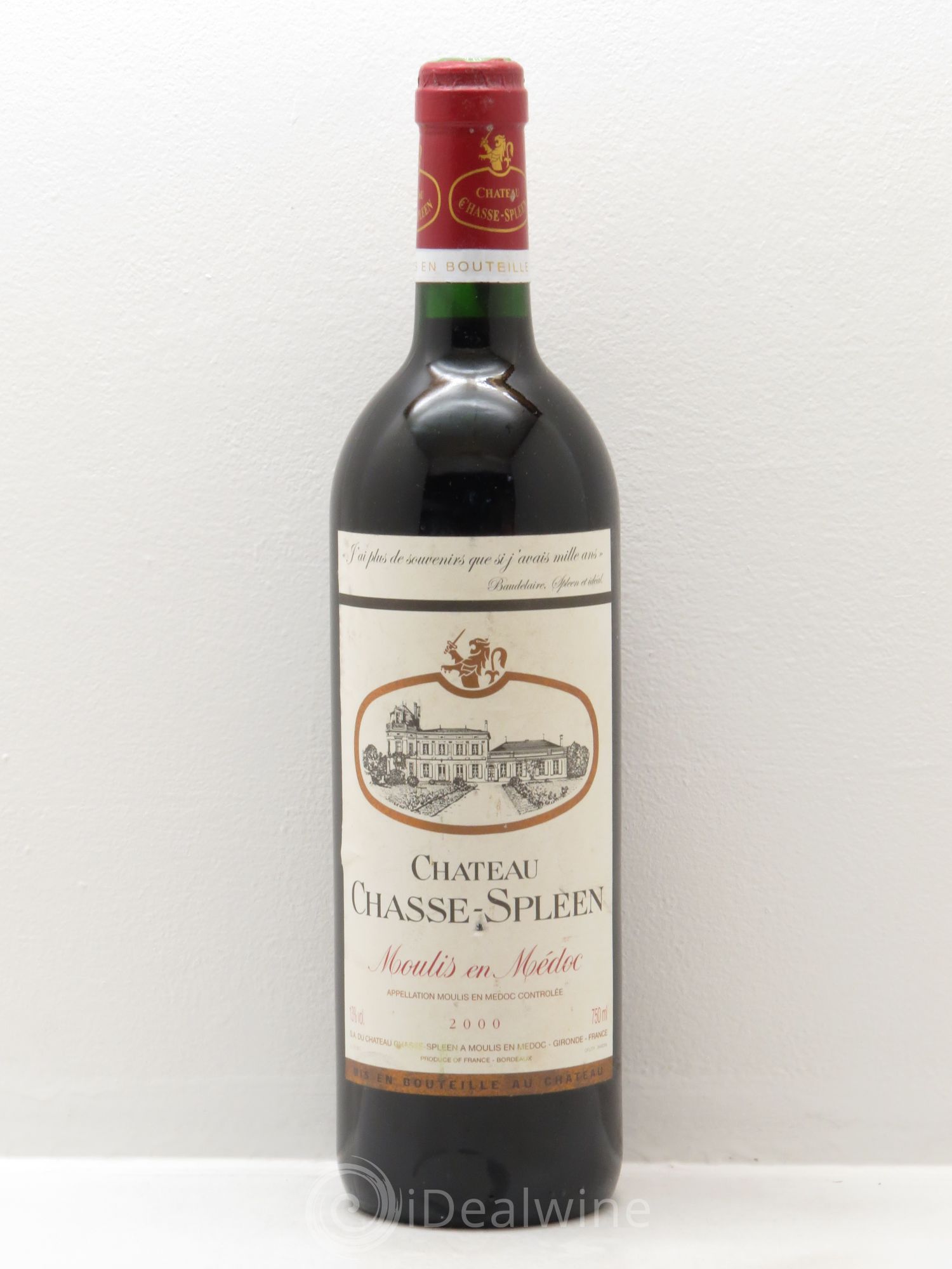 Château Chasse Spleen 2000 - Lot de 1 bouteille - 0
