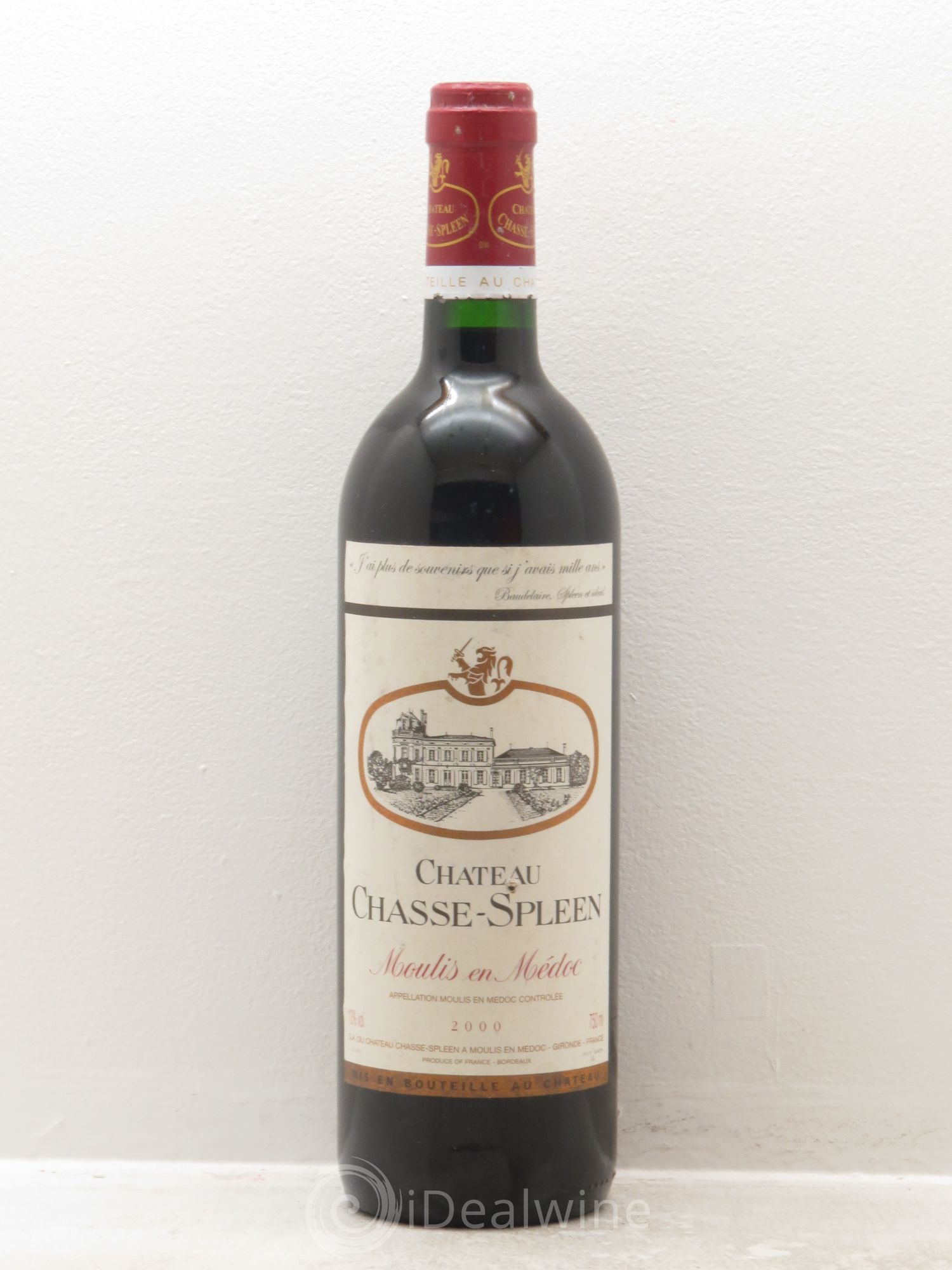 Château Chasse Spleen 2000 - Lot de 1 bouteille - 0