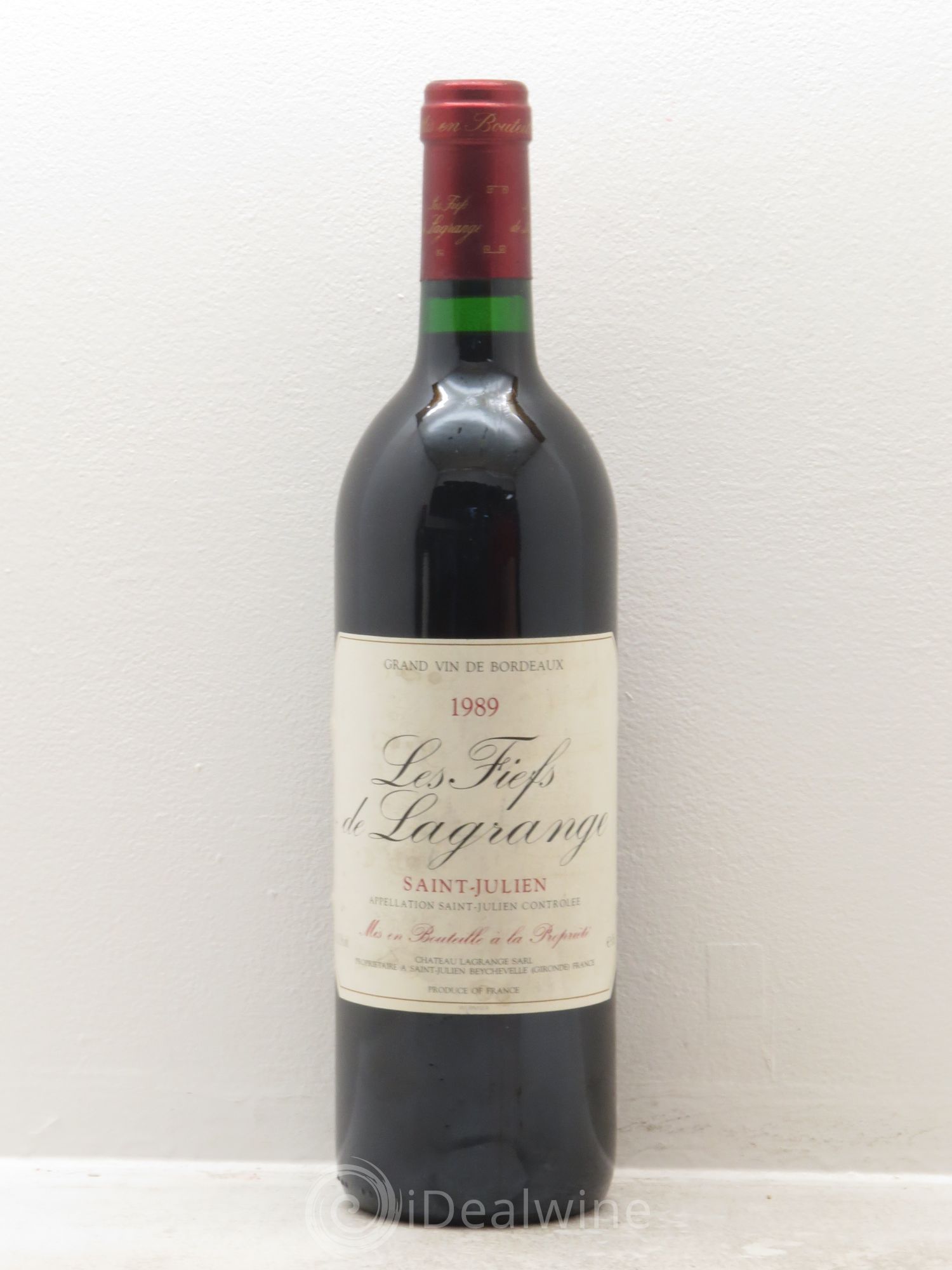 Les Fiefs de Lagrange Second Vin 1989 - Lot de 1 bouteille - 0