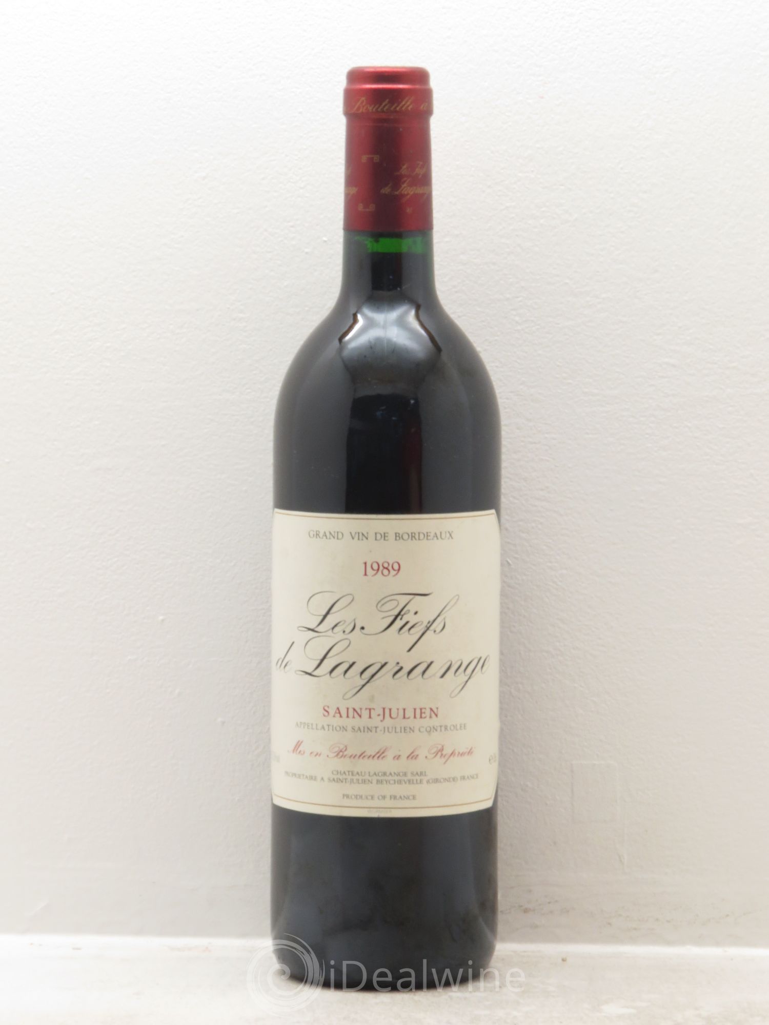 Les Fiefs de Lagrange Second Vin 1989 - Lot de 1 bouteille - 0