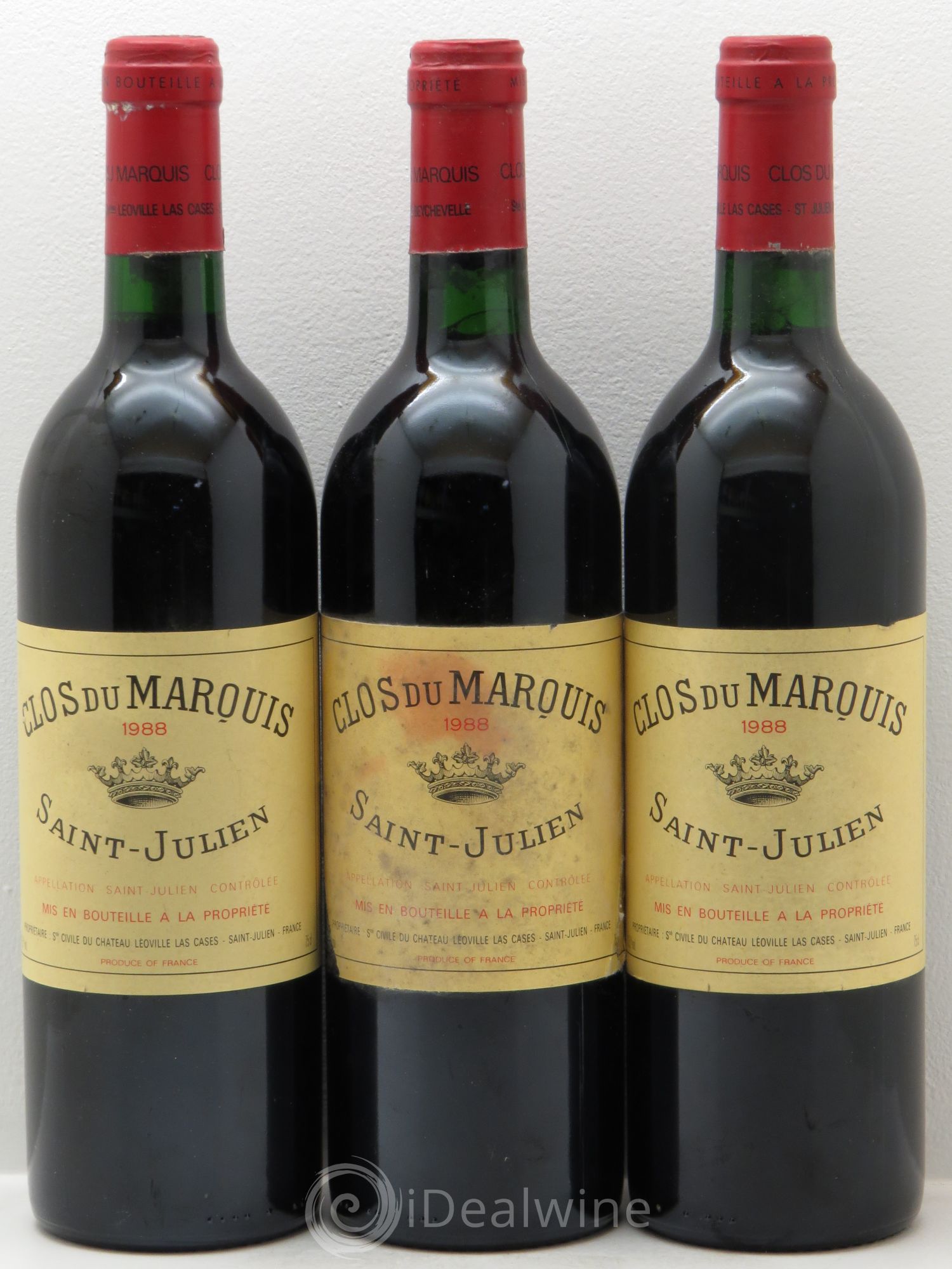 Clos du Marquis 1988 - Lot de 3 bouteilles - 0