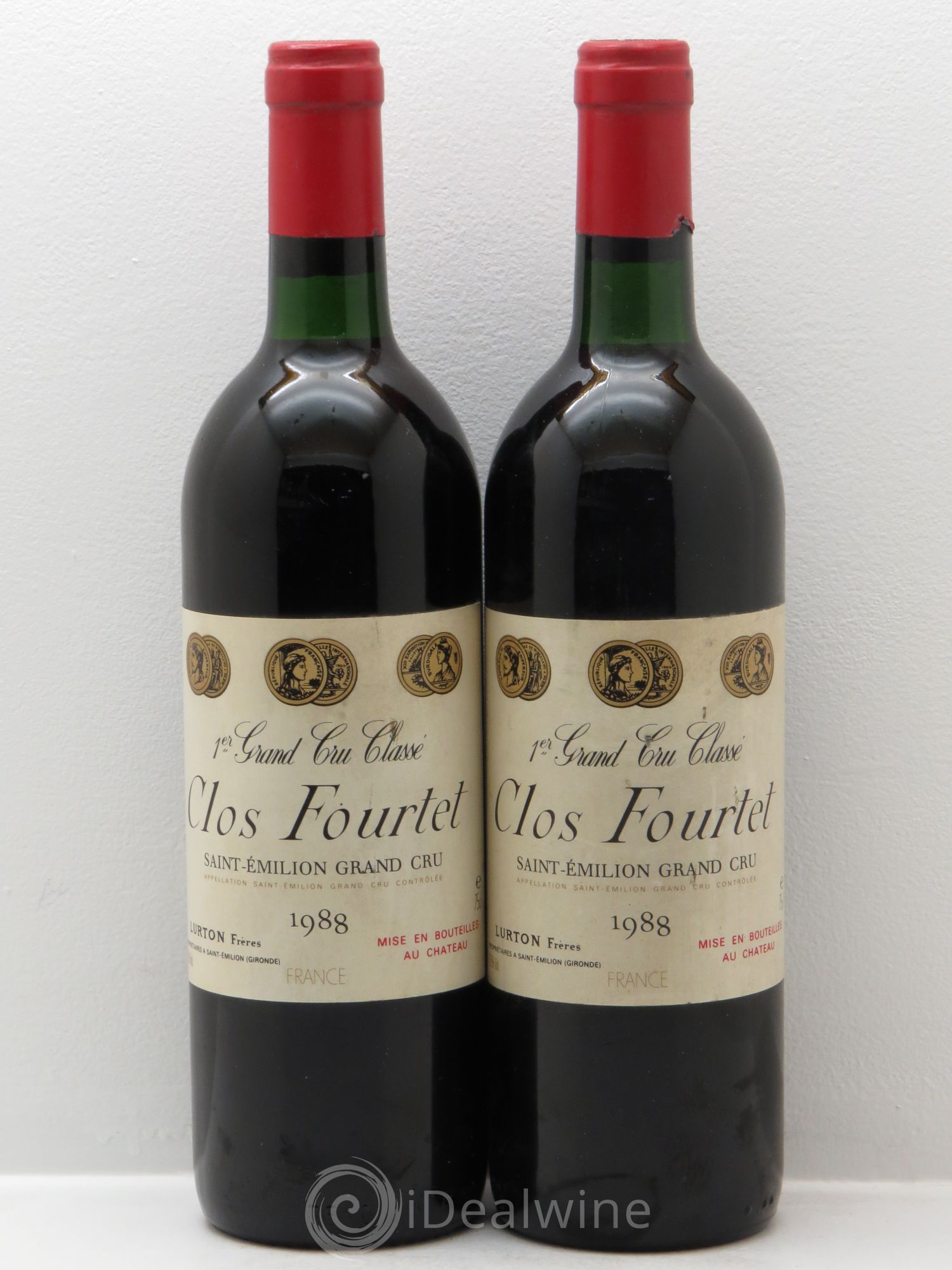 Clos Fourtet 1er Grand Cru Classé B 1988 - Lot de 2 bouteilles - 0